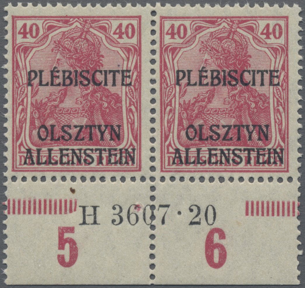 Lot 05857 - Deutsche Abstimmungsgebiete: Allenstein - Auktionshaus Christoph Gärtner GmbH & Co. KG 57th AUCTION - Day 3 Lot 05857 - Deutsche Abstimmungsgebiete: Allenstein - Auktionshaus Christoph Gärtner GmbH & Co. KG 57th AUCTION - Day 3