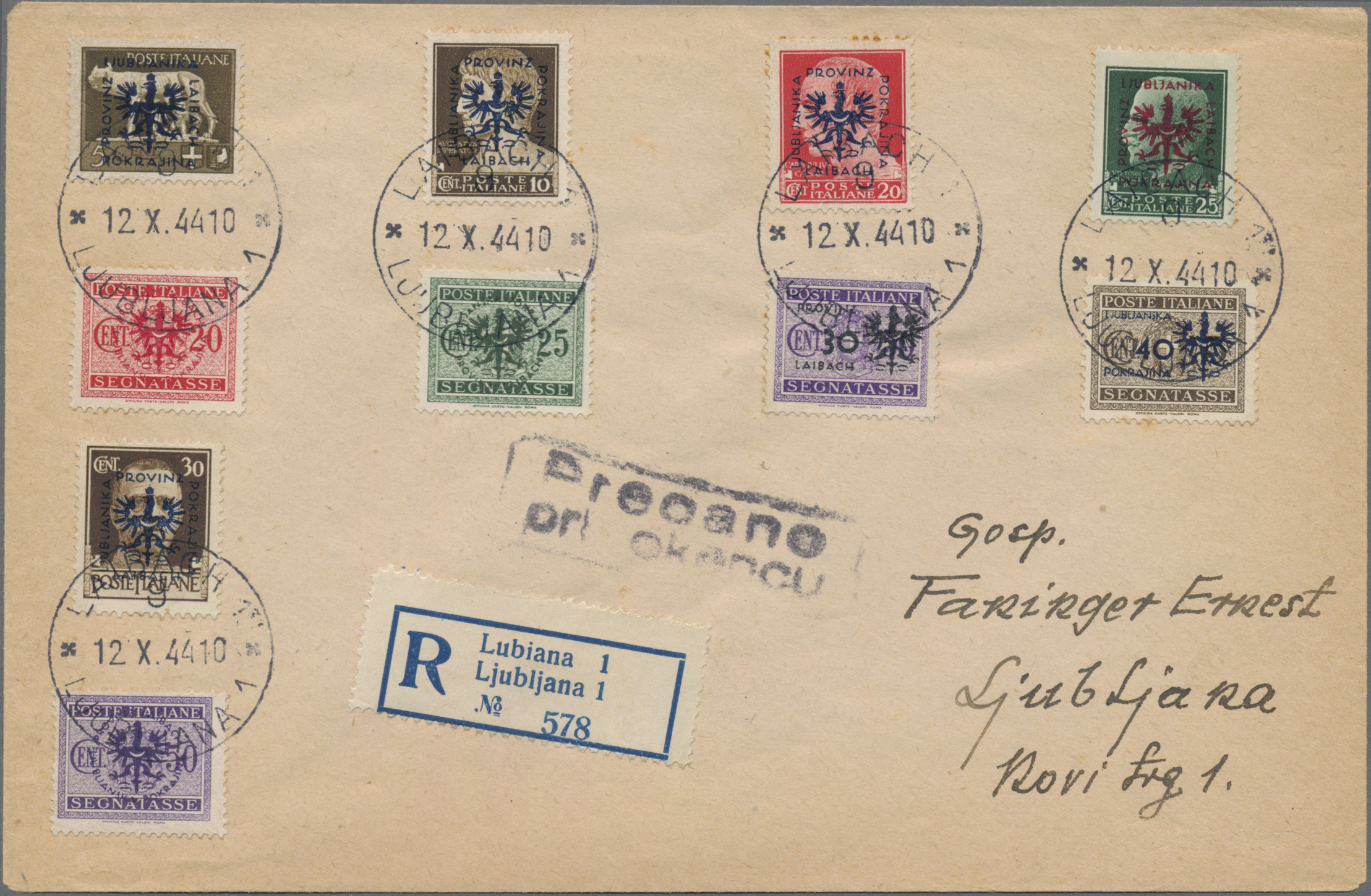 Lot 06052 - Dt. Besetzung II WK - Laibach  -  Auktionshaus Christoph Gärtner GmbH & Co. KG 55th AUCTION - Day 3