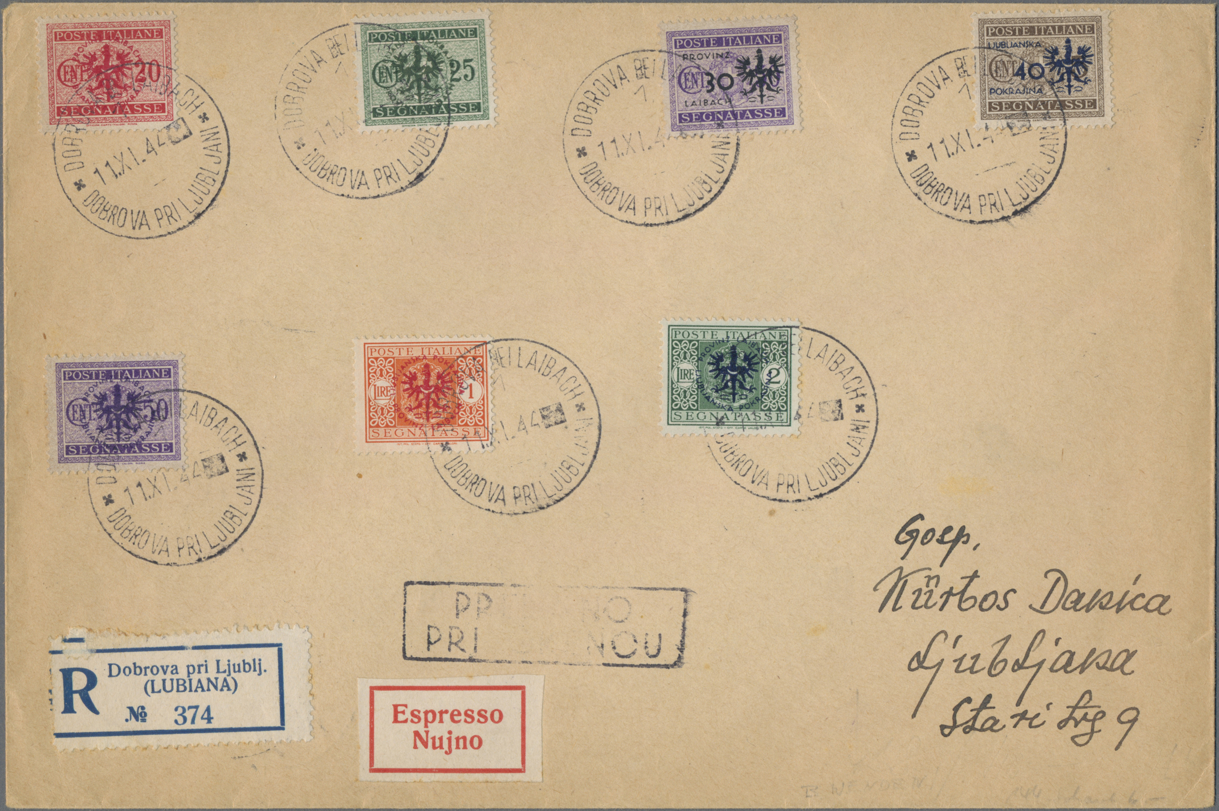 Lot 06073 - Dt. Besetzung II WK - Laibach - Portomarken - Auktionshaus Christoph Gärtner GmbH & Co. KG 55th AUCTION - Day 3 Lot 06073 - Dt. Besetzung II WK - Laibach - Portomarken - Auktionshaus Christoph Gärtner GmbH & Co. KG 55th AUCTION - Day 3