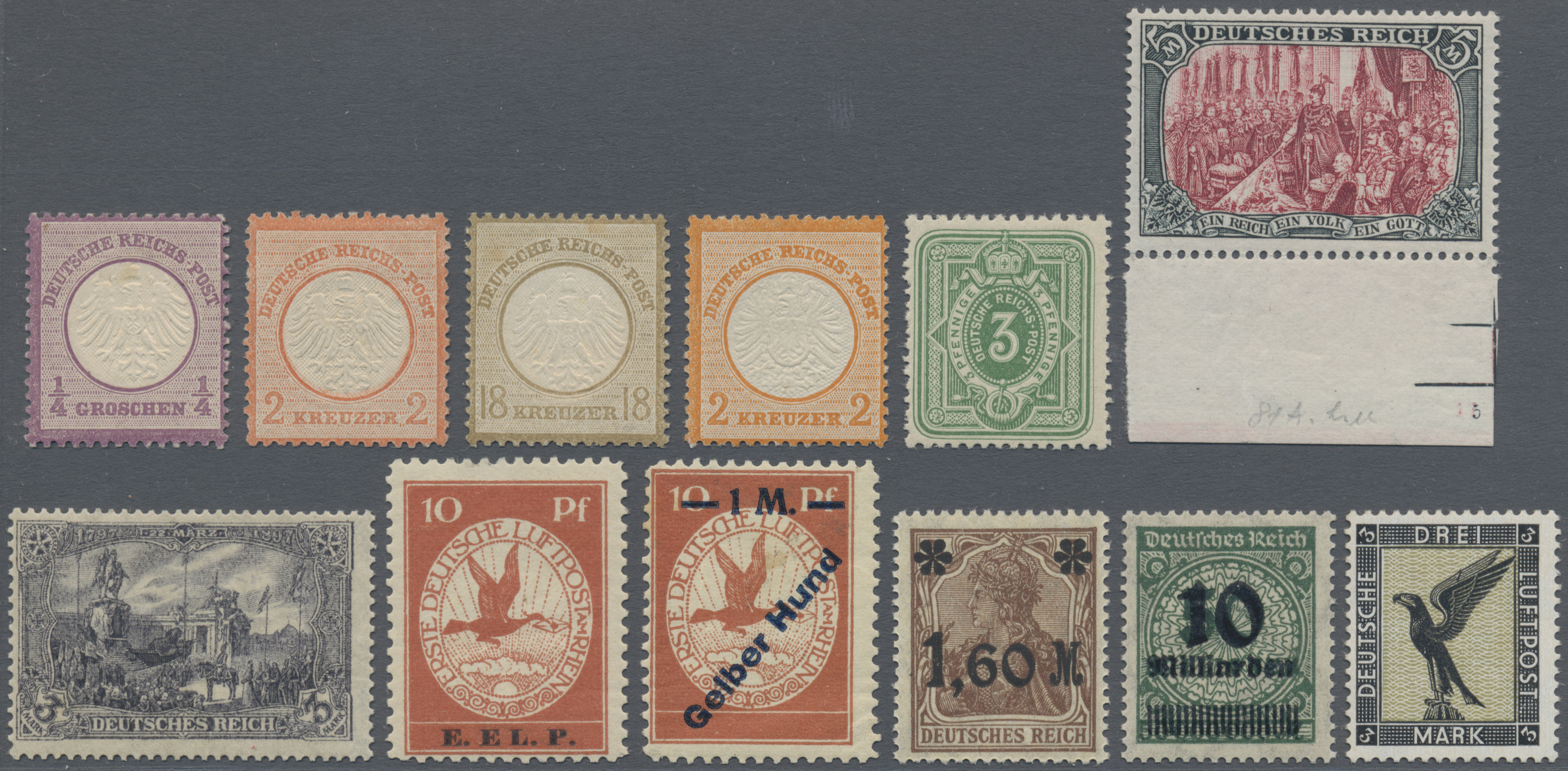 Lot 36437 - Deutsches Reich  -  Auktionshaus Christoph Gärtner GmbH & Co. KG Sale #44 Collections Germany