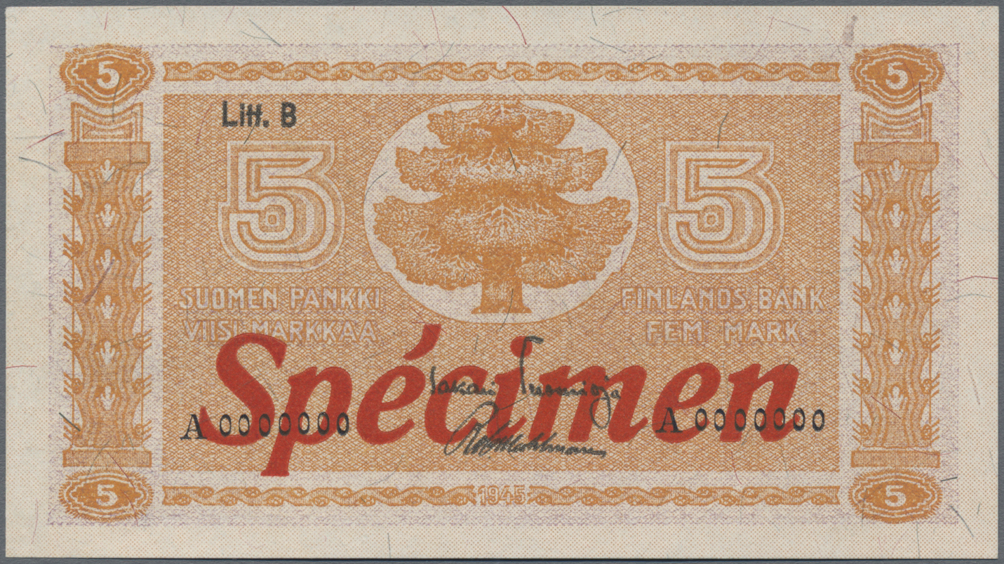 Lot 01547 - Finland / Finnland | Banknoten - Auktionshaus Christoph Gärtner GmbH & Co. KG Sale #45 Banknotes Worldwide Lot 01547 - Finland / Finnland | Banknoten - Auktionshaus Christoph Gärtner GmbH & Co. KG Sale #45 Banknotes Worldwide