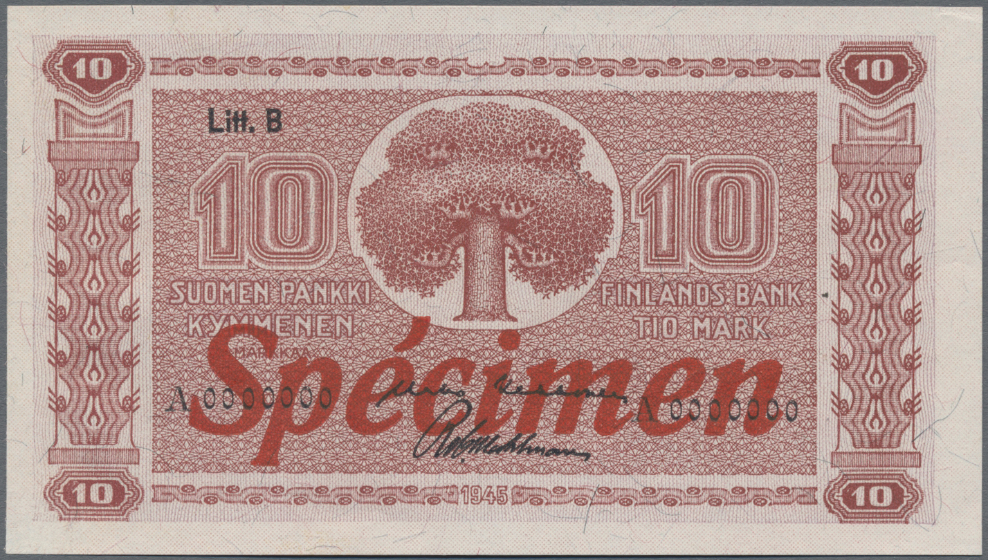 Lot 01548 - Finland / Finnland | Banknoten - Auktionshaus Christoph Gärtner GmbH & Co. KG Sale #45 Banknotes Worldwide Lot 01548 - Finland / Finnland | Banknoten - Auktionshaus Christoph Gärtner GmbH & Co. KG Sale #45 Banknotes Worldwide