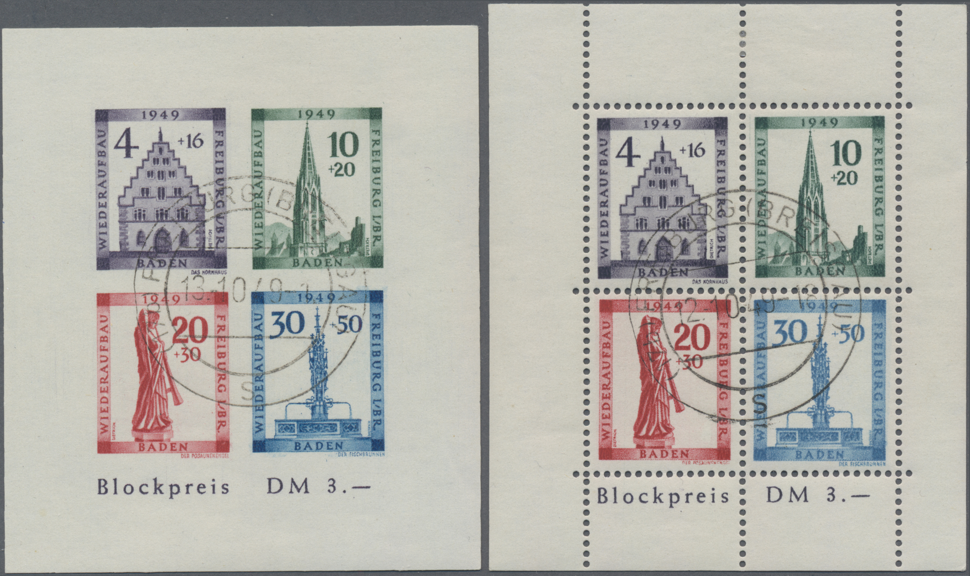 Lot 11971 - französische zone - baden - Auktionshaus Christoph Gärtner GmbH & Co. KG 56th AUCTION - Day 5 Lot 11971 - französische zone - baden - Auktionshaus Christoph Gärtner GmbH & Co. KG 56th AUCTION - Day 5