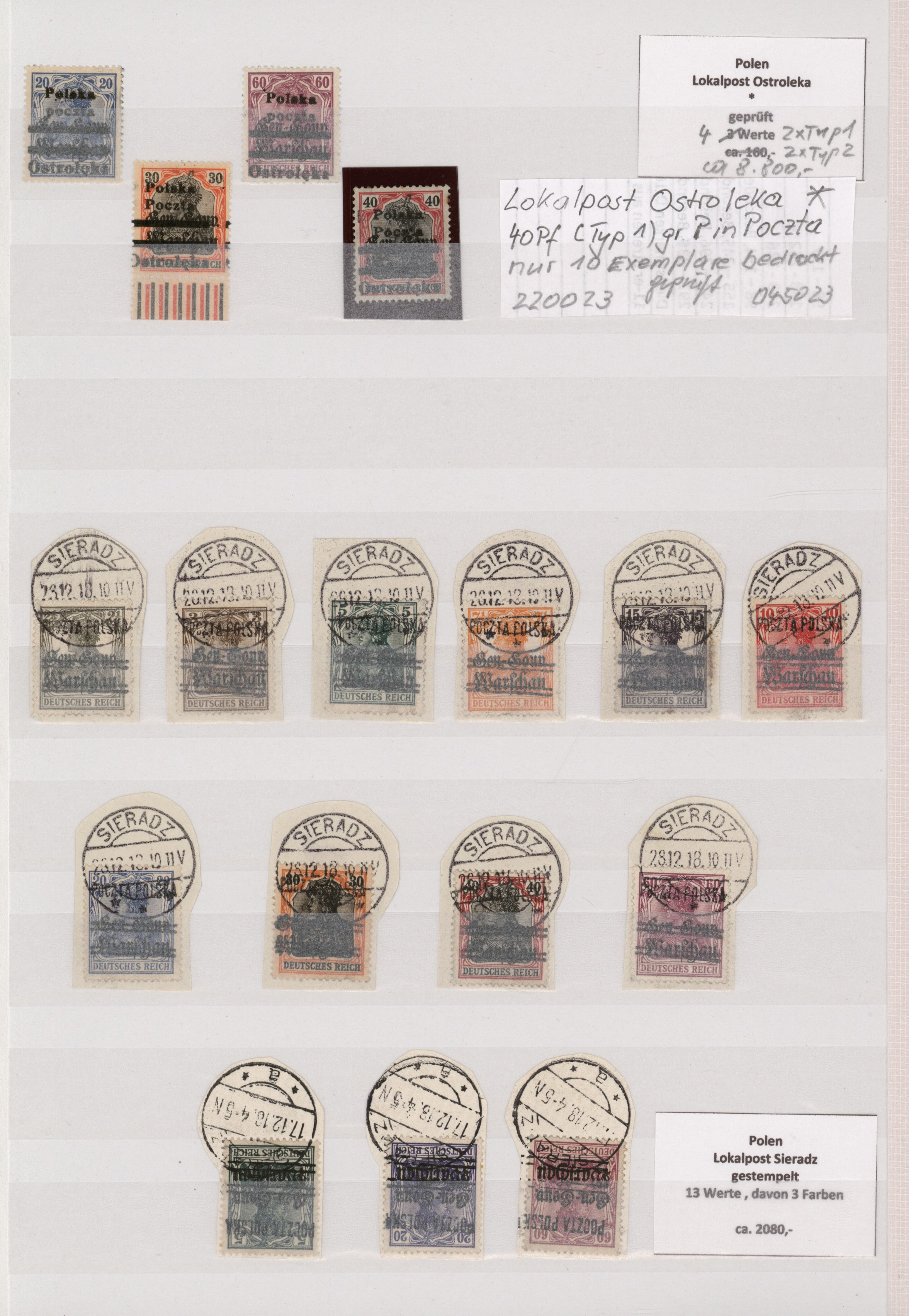 Lot 10145 - Polen - Lokalausgaben 1915/19 - Auktionshaus Christoph Gärtner GmbH & Co. KG 58th AUCTION - Day 3 Lot 10145 - Polen - Lokalausgaben 1915/19 - Auktionshaus Christoph Gärtner GmbH & Co. KG 58th AUCTION - Day 3