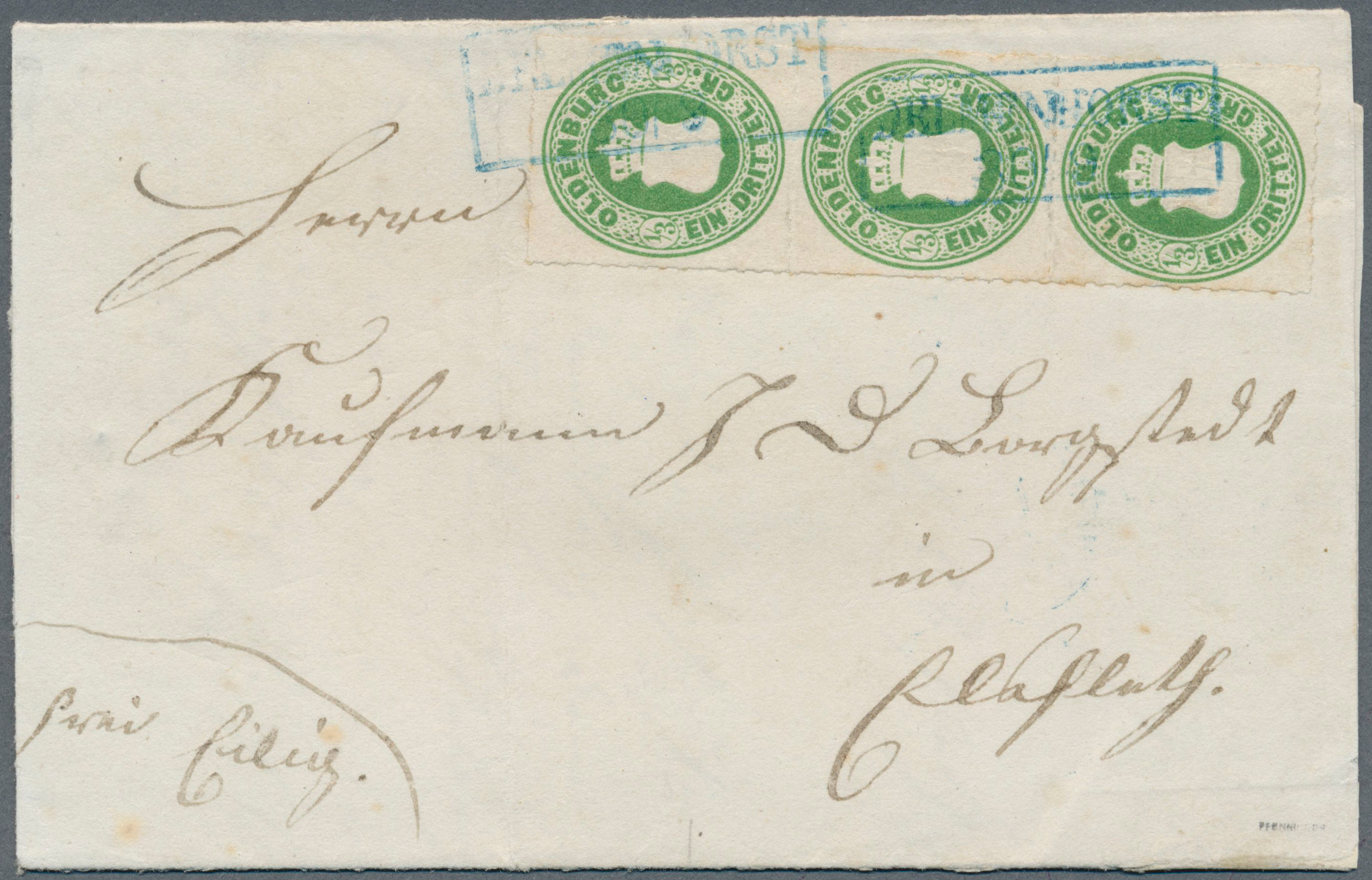 Lot 465 - Oldenburg - Marken und Briefe - Auction #211 Lot 465 - Oldenburg - Marken und Briefe - Auction #211