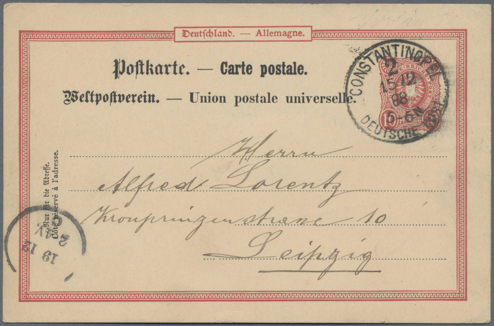 Stamp Auction deutsche post in der türkei vorläufer Sale 45