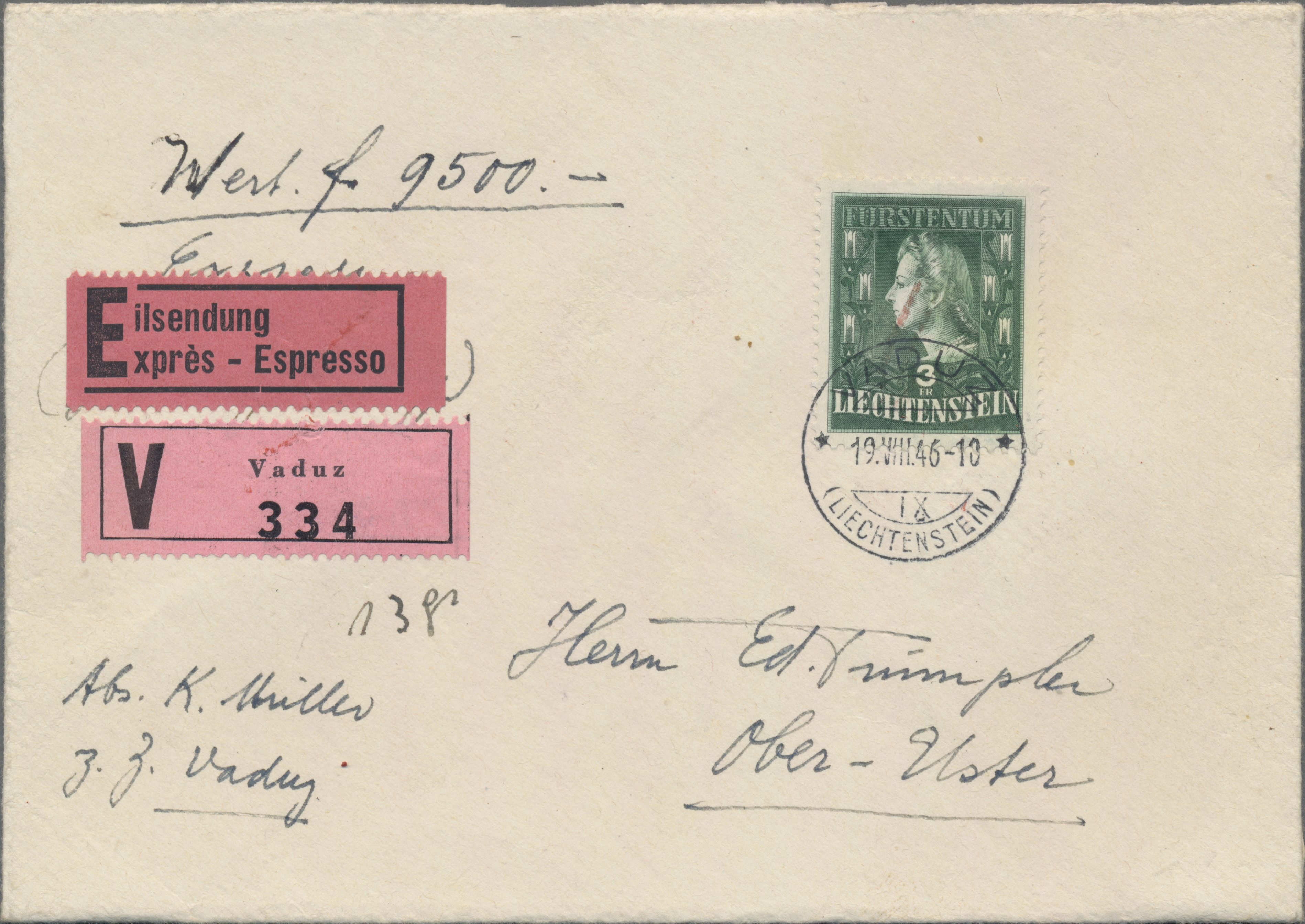 Lot 03025 - Liechtenstein  -  Auktionshaus Christoph Gärtner GmbH & Co. KG 58th AUCTION - Day 2