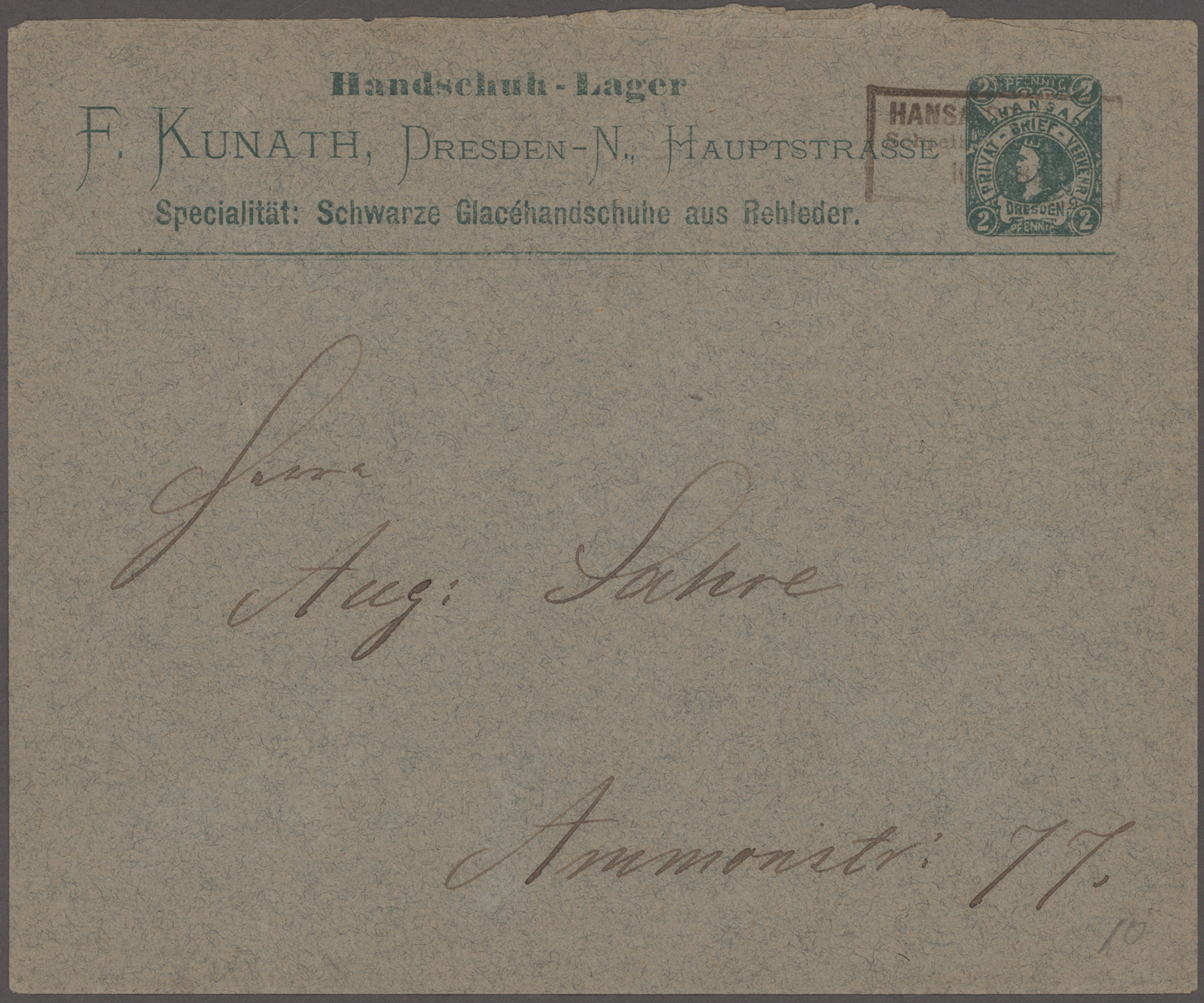 Lot 10266 - Deutsches Reich - Privatpost (Stadtpost) - Auktionshaus Christoph Gärtner GmbH & Co. KG 58th AUCTION - Day 3 Lot 10266 - Deutsches Reich - Privatpost (Stadtpost) - Auktionshaus Christoph Gärtner GmbH & Co. KG 58th AUCTION - Day 3