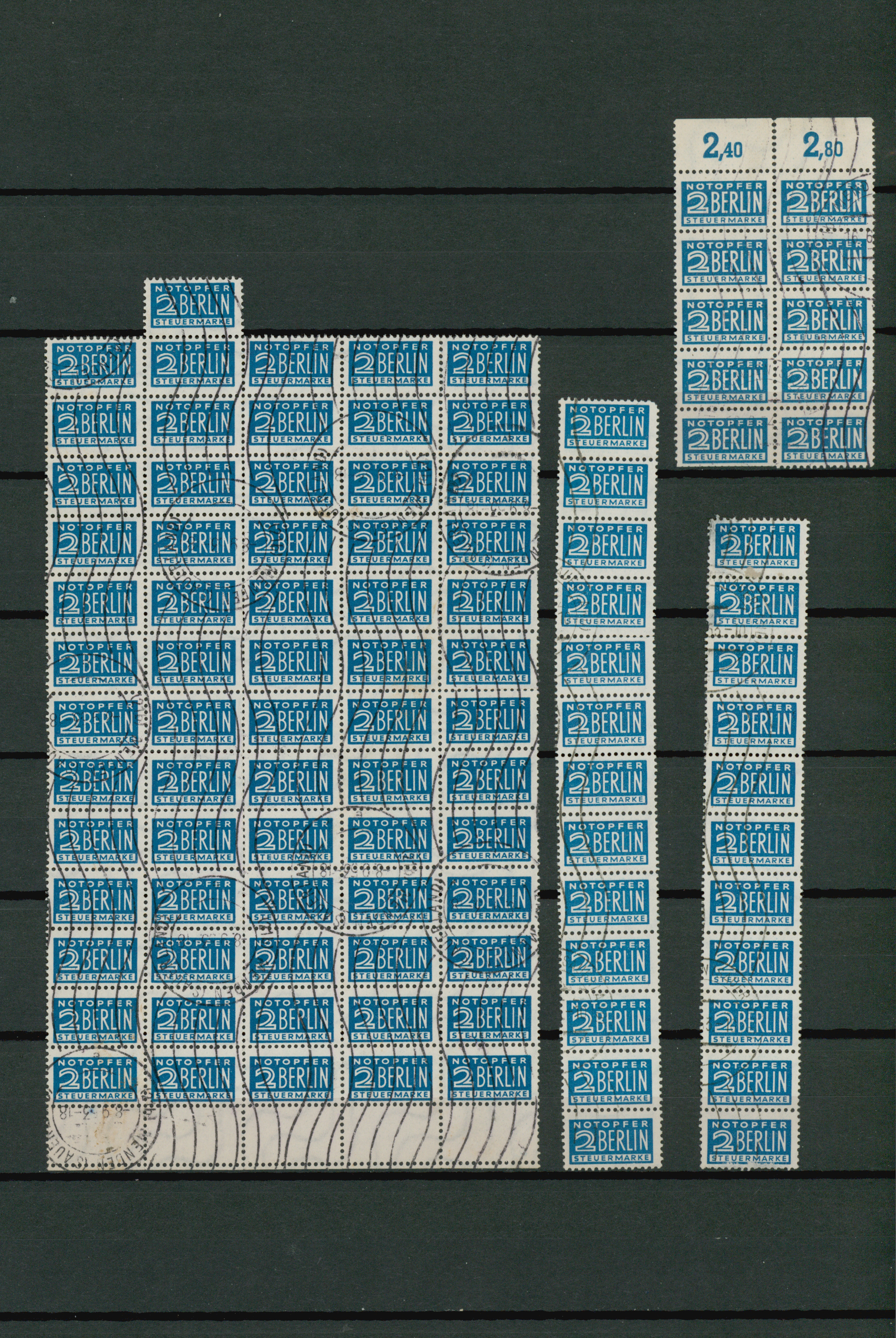 Lot 11808 - Bizone - Zwangszuschlagsmarken  -  Auktionshaus Christoph Gärtner GmbH & Co. KG 57th AUCTION - Day 5