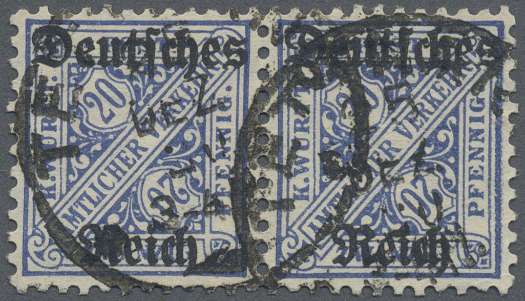 Lot 05575 - Deutsches Reich - Dienstmarken - Auktionshaus Christoph Gärtner GmbH & Co. KG 59th AUCTION - day 4 Lot 05575 - Deutsches Reich - Dienstmarken - Auktionshaus Christoph Gärtner GmbH & Co. KG 59th AUCTION - day 4
