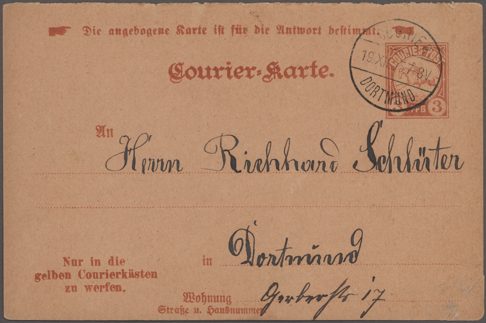 Lot 10244 - Deutsches Reich - Privatpost (Stadtpost) - Auktionshaus Christoph Gärtner GmbH & Co. KG 58th AUCTION - Day 3 Lot 10244 - Deutsches Reich - Privatpost (Stadtpost) - Auktionshaus Christoph Gärtner GmbH & Co. KG 58th AUCTION - Day 3