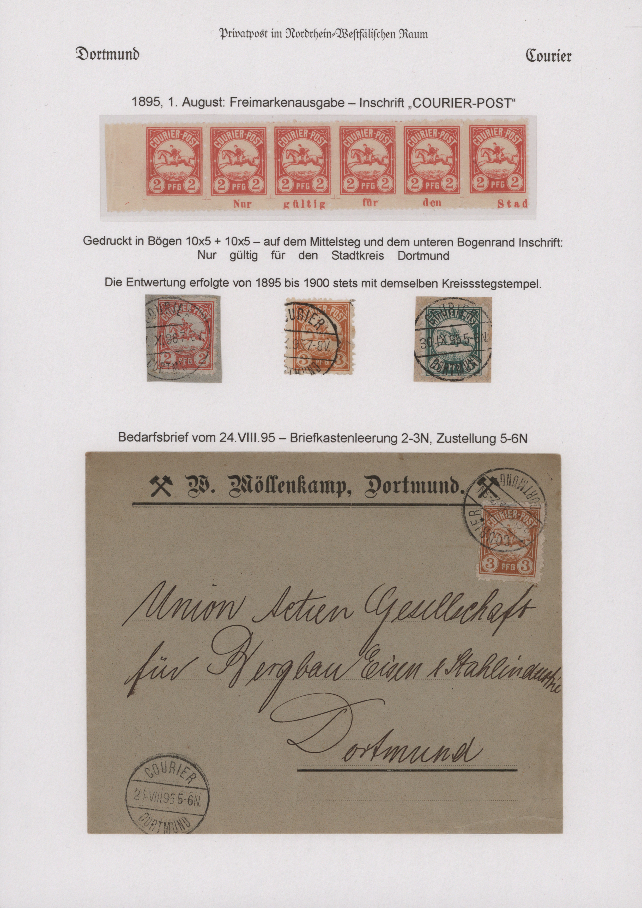 Lot 10248 - Deutsches Reich - Privatpost (Stadtpost) - Auktionshaus Christoph Gärtner GmbH & Co. KG 58th AUCTION - Day 3 Lot 10248 - Deutsches Reich - Privatpost (Stadtpost) - Auktionshaus Christoph Gärtner GmbH & Co. KG 58th AUCTION - Day 3