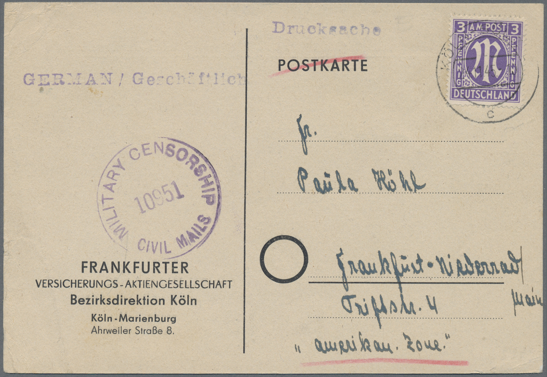 Lot 06663 - bizone - Auktionshaus Christoph Gärtner GmbH & Co. KG 57th AUCTION - Day 3 Lot 06663 - bizone - Auktionshaus Christoph Gärtner GmbH & Co. KG 57th AUCTION - Day 3