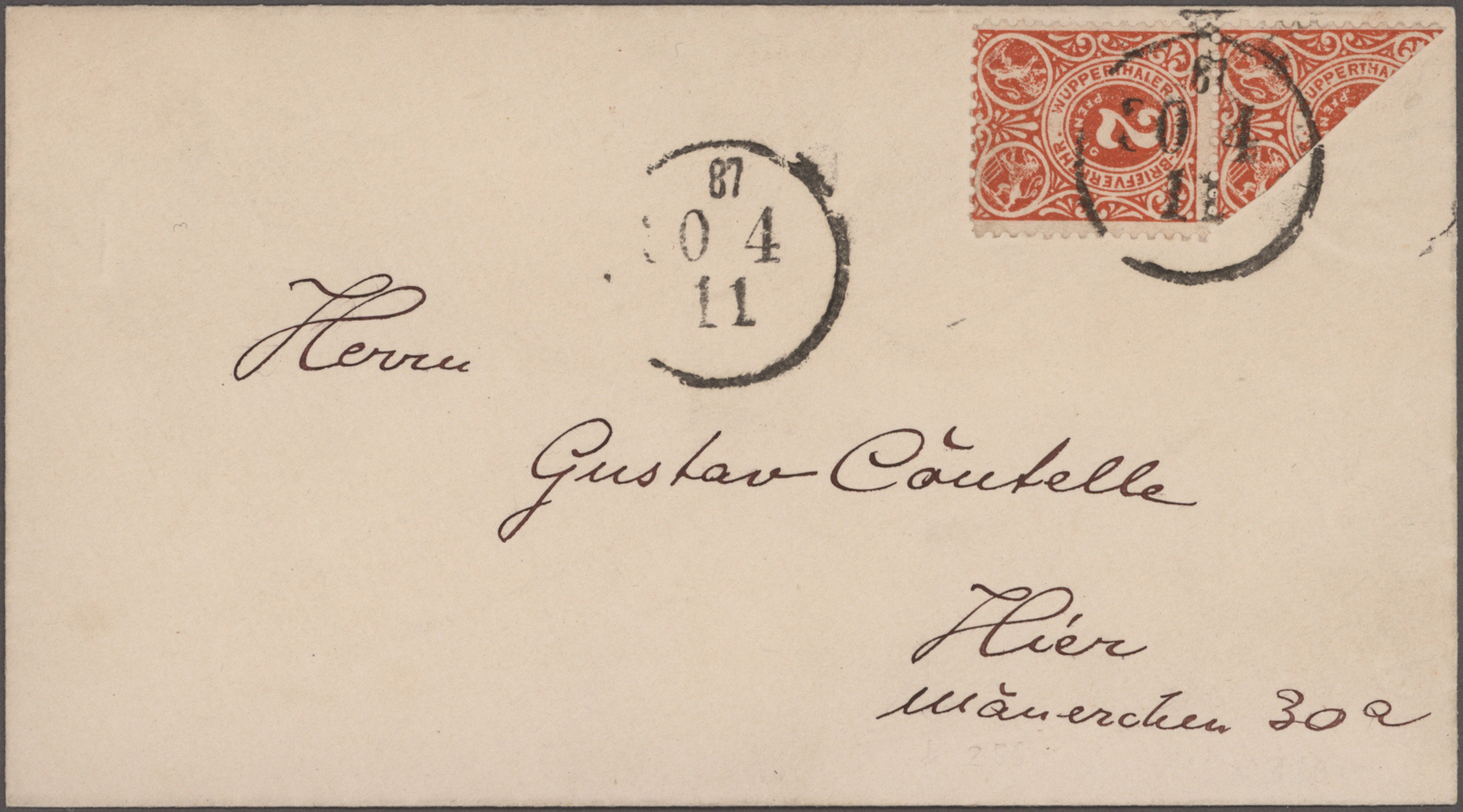 Lot 10491 - Deutsches Reich - Privatpost (Stadtpost)  -  Auktionshaus Christoph Gärtner GmbH & Co. KG 58th AUCTION - Day 3