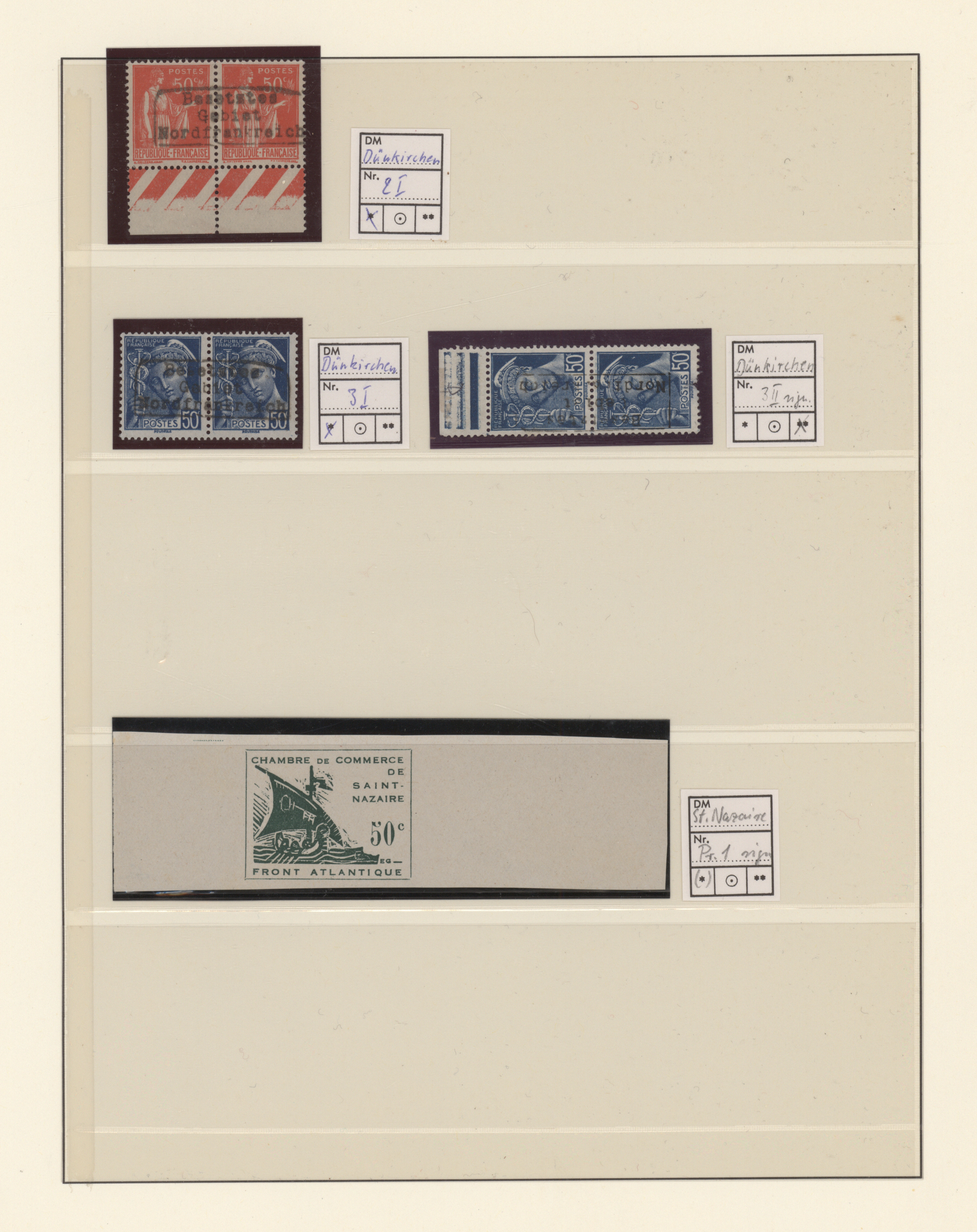 Lot 11108 - Dt. Besetzung II WK - Frankreich - Privatausgaben: Legionärsmarken - Auktionshaus Christoph Gärtner GmbH & Co. KG 57th AUCTION - Day 5 Lot 11108 - Dt. Besetzung II WK - Frankreich - Privatausgaben: Legionärsmarken - Auktionshaus Christoph Gärtner GmbH & Co. KG 57th AUCTION - Day 5