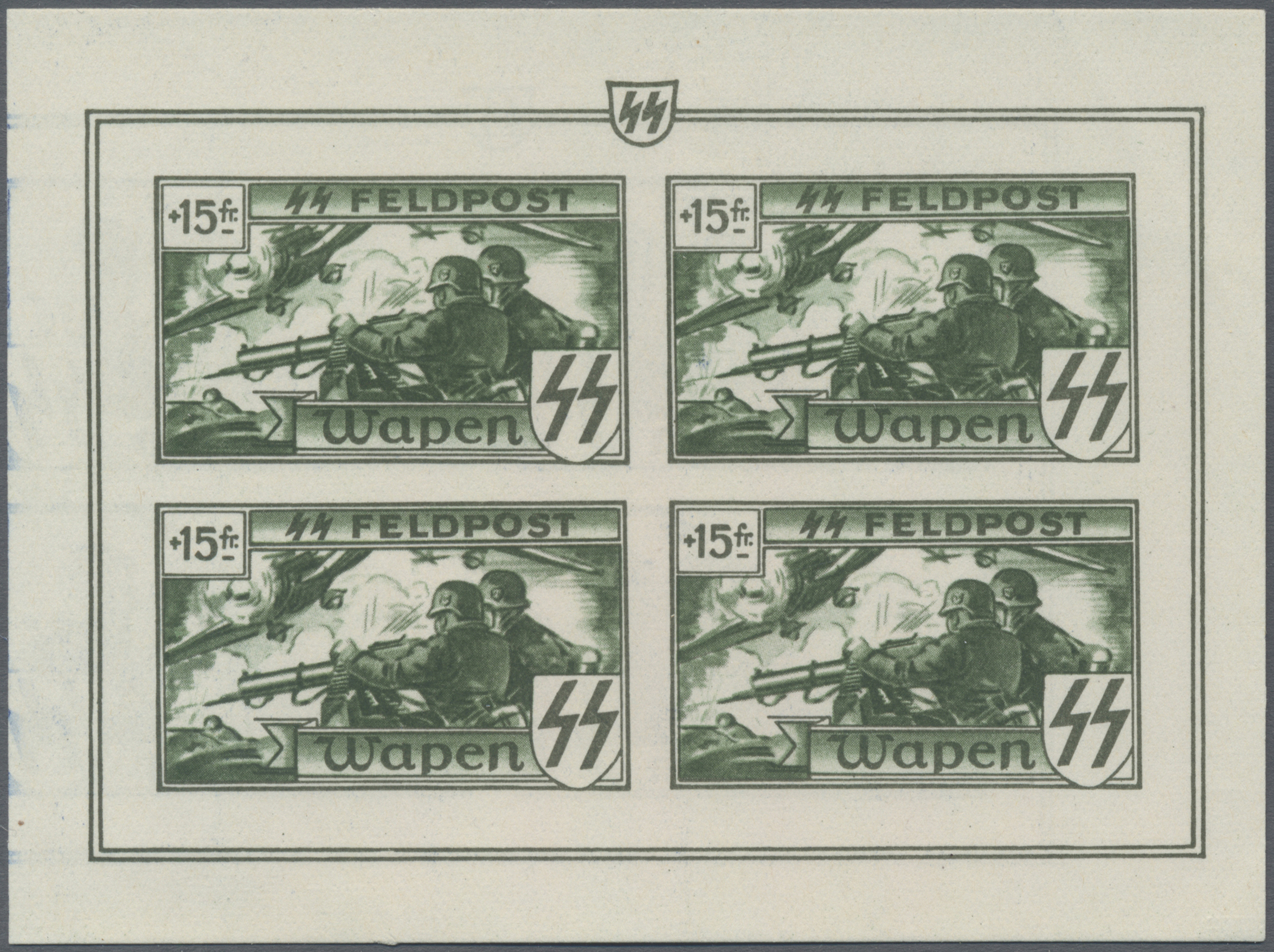 Lot 06055 - Dt. Besetzung II WK - Belgien - Flämische Legion - Auktionshaus Christoph Gärtner GmbH & Co. KG 57th AUCTION - Day 3 Lot 06055 - Dt. Besetzung II WK - Belgien - Flämische Legion - Auktionshaus Christoph Gärtner GmbH & Co. KG 57th AUCTION - Day 3