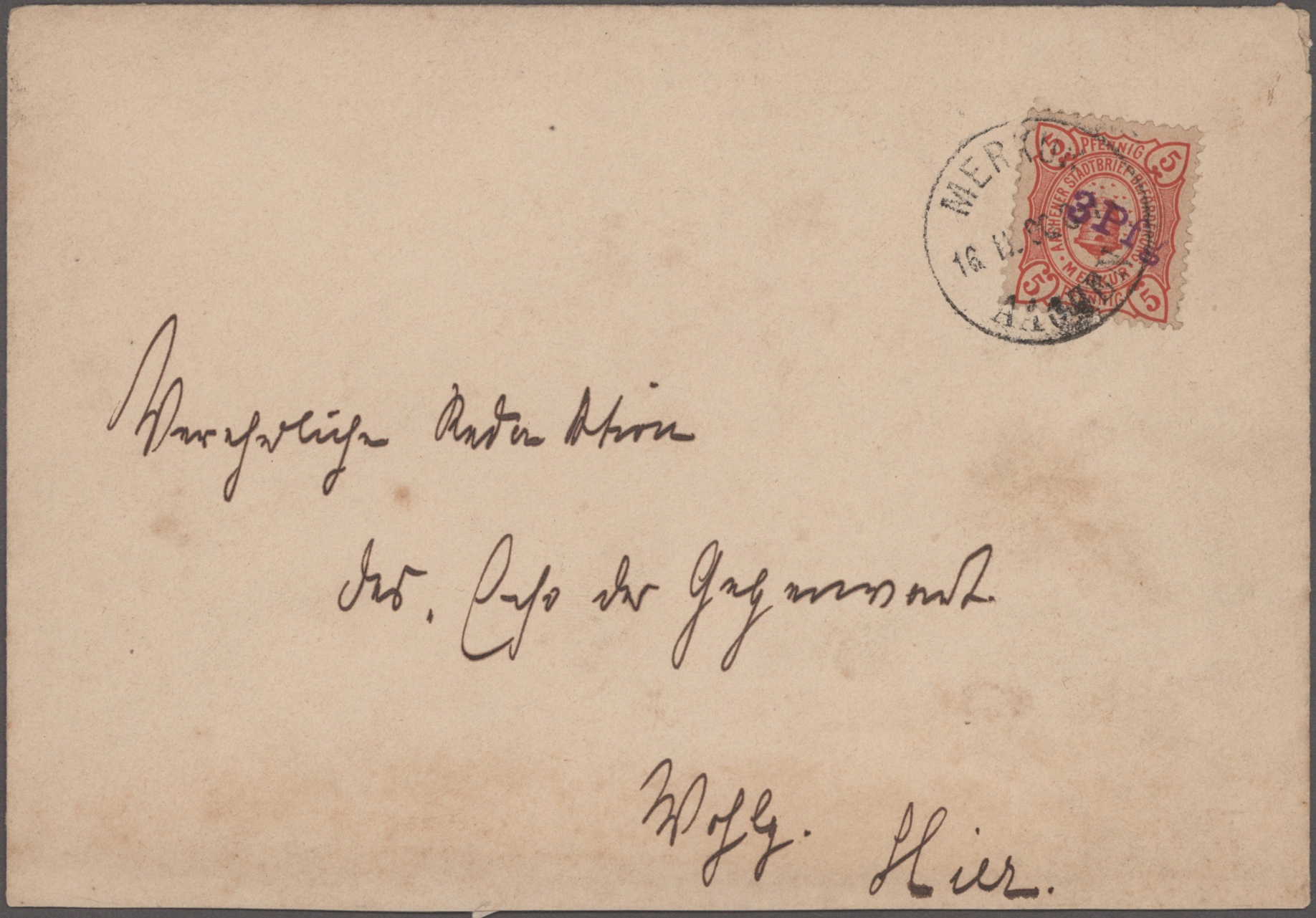 Lot 10200 - Deutsches Reich - Privatpost (Stadtpost) - Auktionshaus Christoph Gärtner GmbH & Co. KG 58th AUCTION - Day 3 Lot 10200 - Deutsches Reich - Privatpost (Stadtpost) - Auktionshaus Christoph Gärtner GmbH & Co. KG 58th AUCTION - Day 3