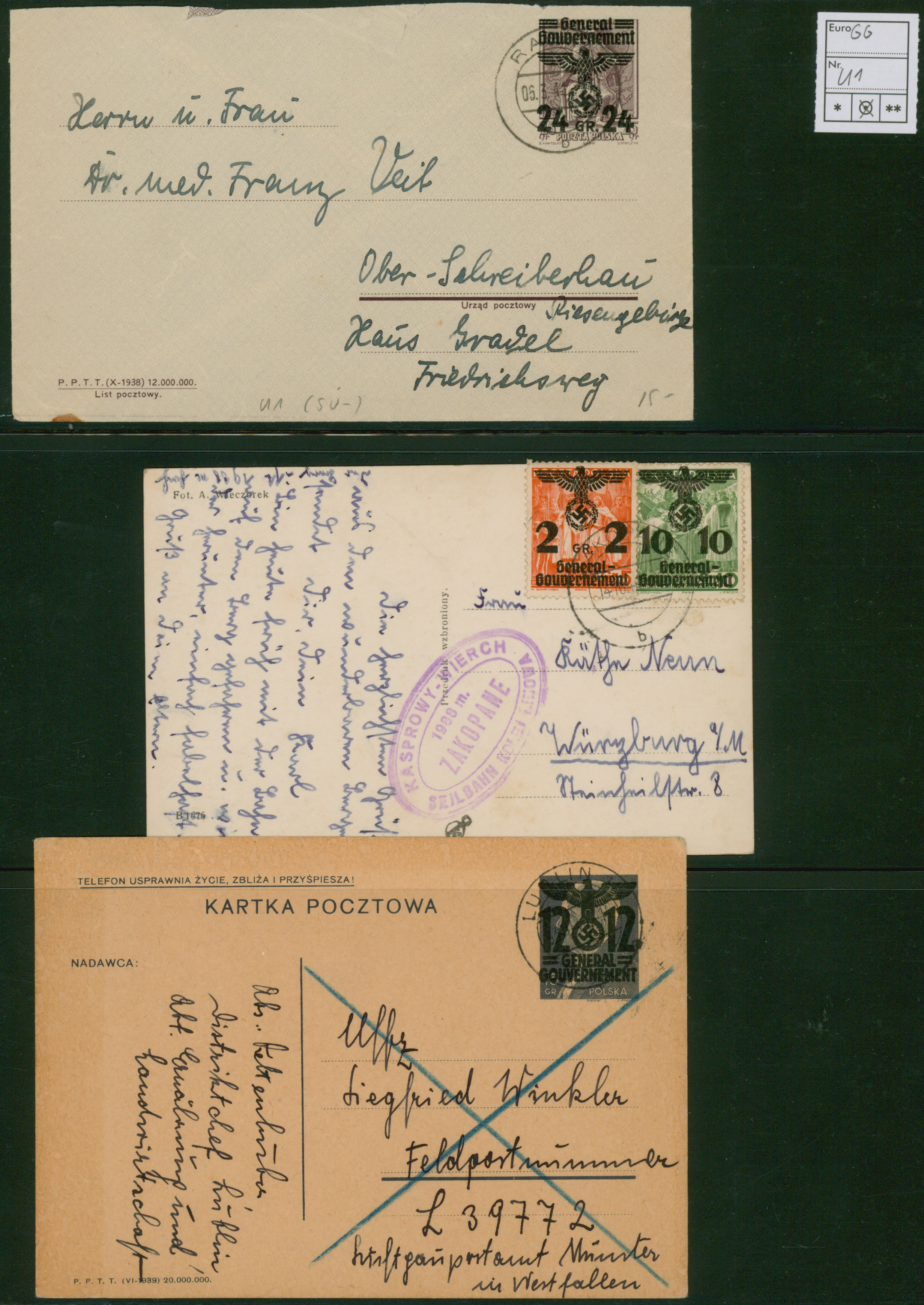 Lot 11110 - Dt. Besetzung II WK - Generalgouvernement - Auktionshaus Christoph Gärtner GmbH & Co. KG 57th AUCTION - Day 5 Lot 11110 - Dt. Besetzung II WK - Generalgouvernement - Auktionshaus Christoph Gärtner GmbH & Co. KG 57th AUCTION - Day 5
