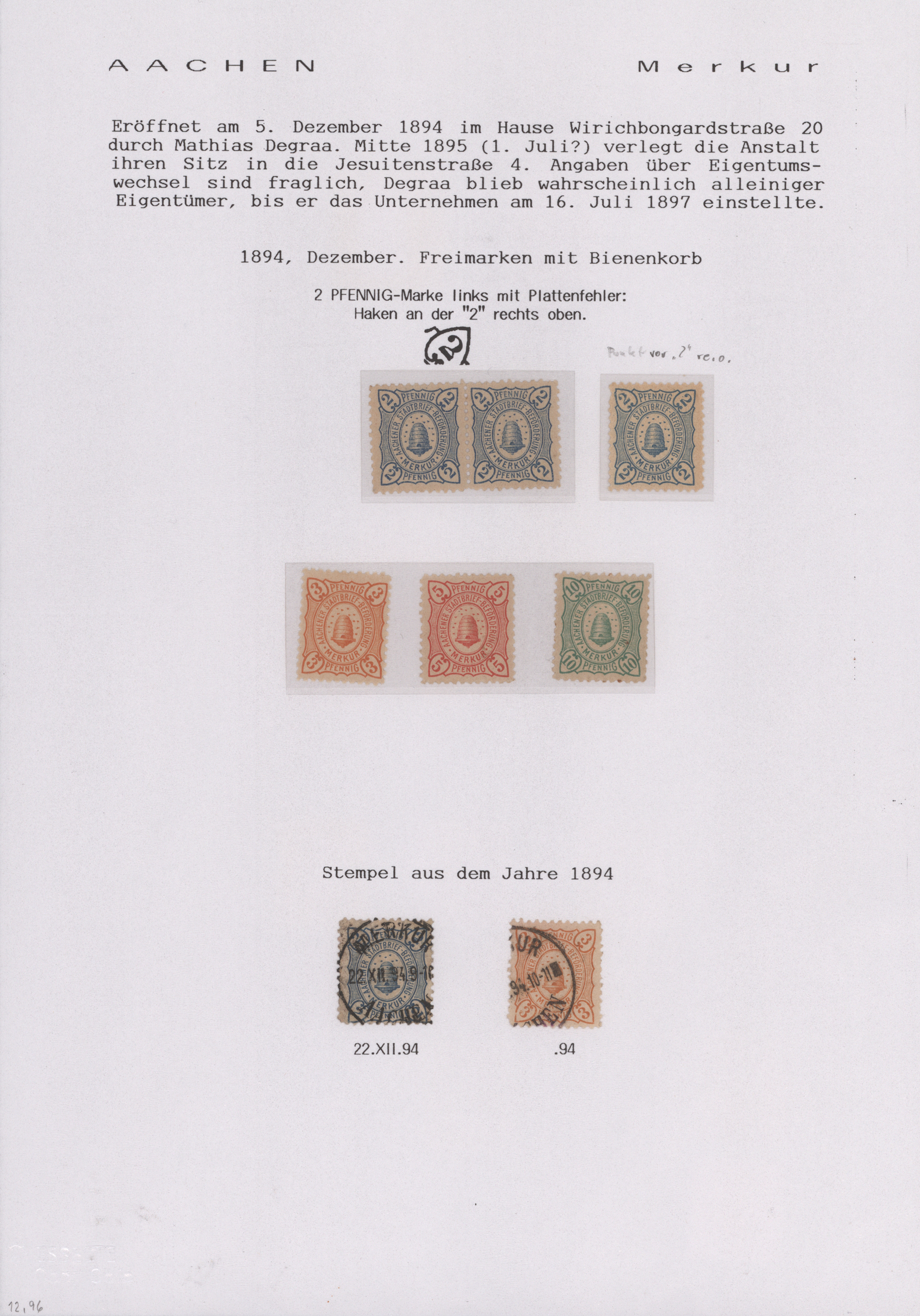 Lot 10203 - Deutsches Reich - Privatpost (Stadtpost) - Auktionshaus Christoph Gärtner GmbH & Co. KG 58th AUCTION - Day 3 Lot 10203 - Deutsches Reich - Privatpost (Stadtpost) - Auktionshaus Christoph Gärtner GmbH & Co. KG 58th AUCTION - Day 3