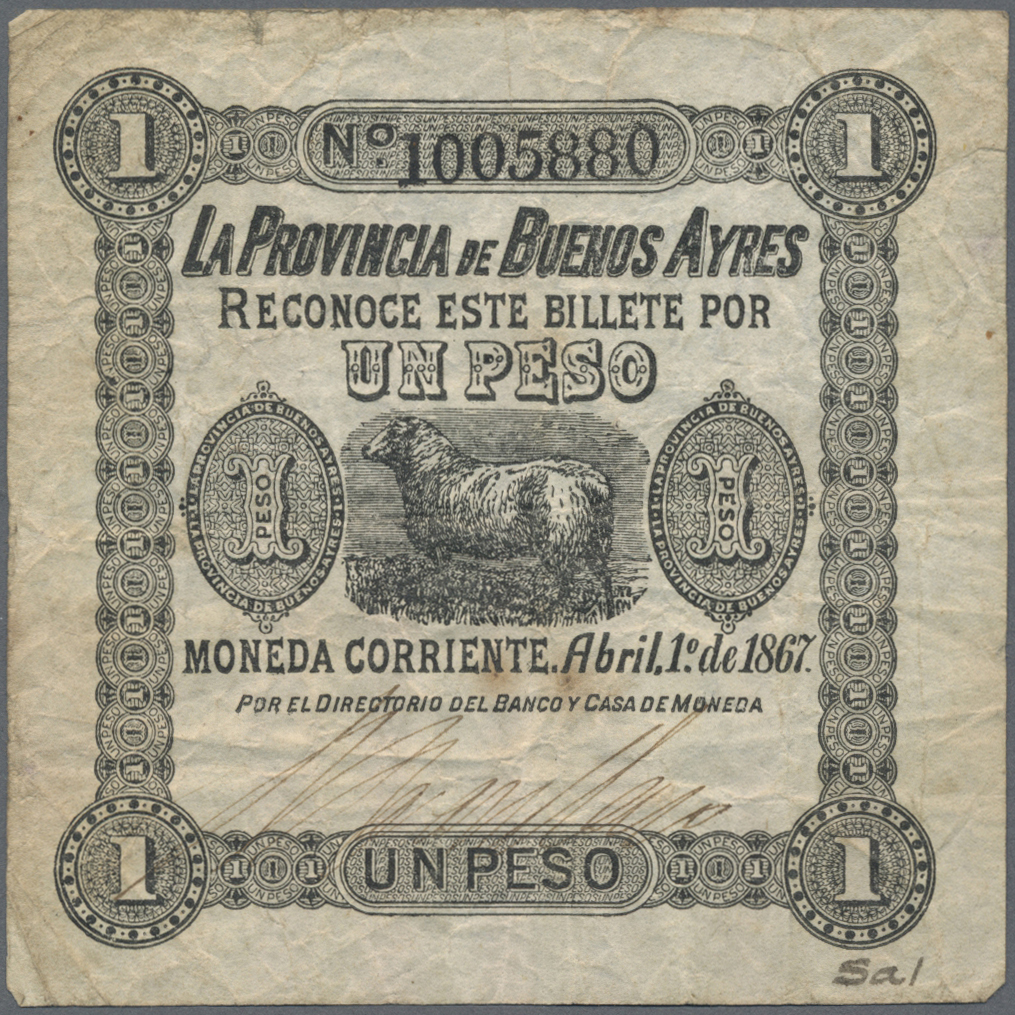 Lot 01050 - Argentina / Argentinien | Banknoten - Auktionshaus Christoph Gärtner GmbH & Co. KG Sale #45 Banknotes Worldwide Lot 01050 - Argentina / Argentinien | Banknoten - Auktionshaus Christoph Gärtner GmbH & Co. KG Sale #45 Banknotes Worldwide
