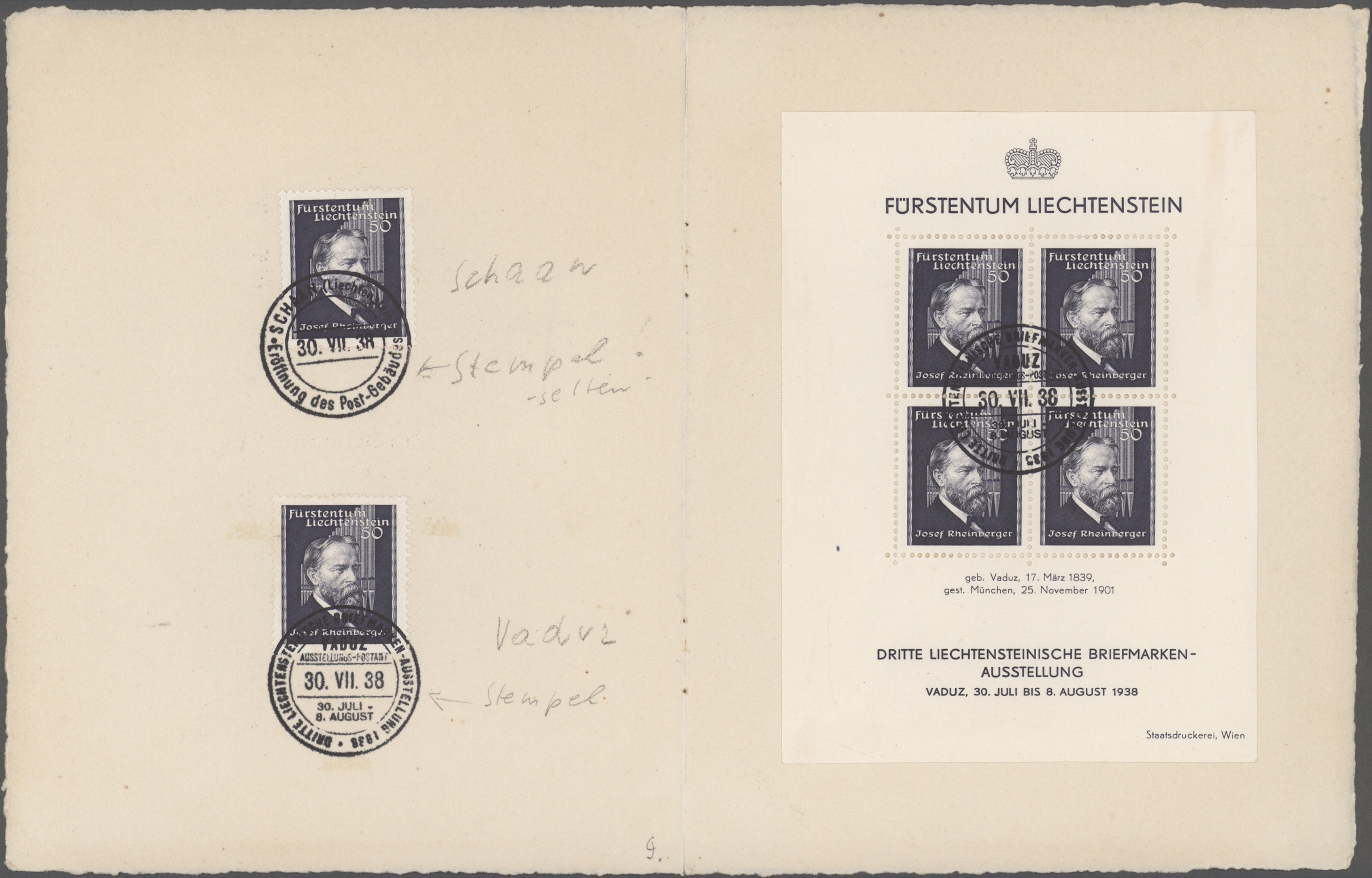 Lot 09343 - Liechtenstein - Auktionshaus Christoph Gärtner GmbH & Co. KG 56th AUCTION - Day 4 Lot 09343 - Liechtenstein - Auktionshaus Christoph Gärtner GmbH & Co. KG 56th AUCTION - Day 4
