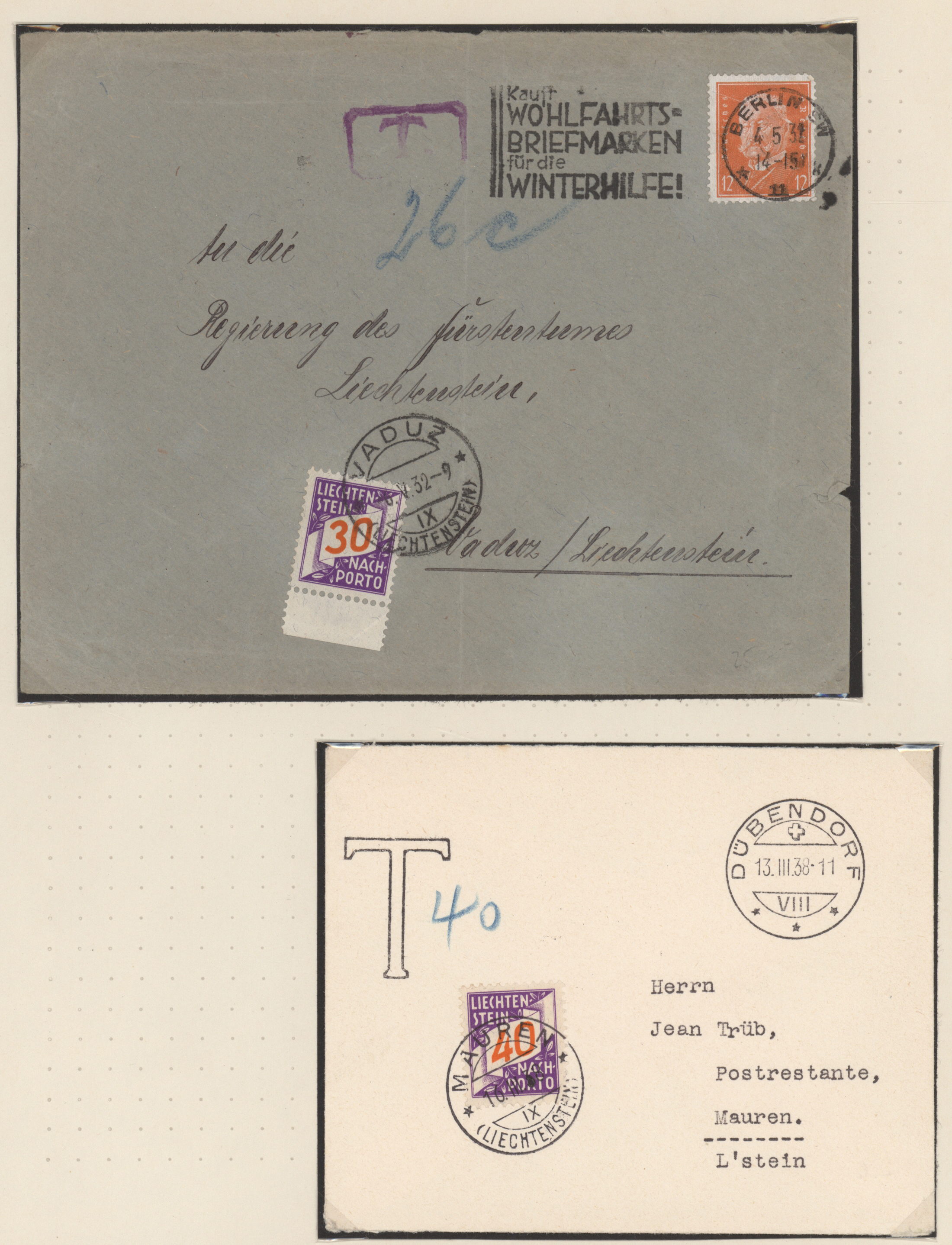 Lot 09370 - liechtenstein - portomarken - Auktionshaus Christoph Gärtner GmbH & Co. KG 56th AUCTION - Day 4 Lot 09370 - liechtenstein - portomarken - Auktionshaus Christoph Gärtner GmbH & Co. KG 56th AUCTION - Day 4