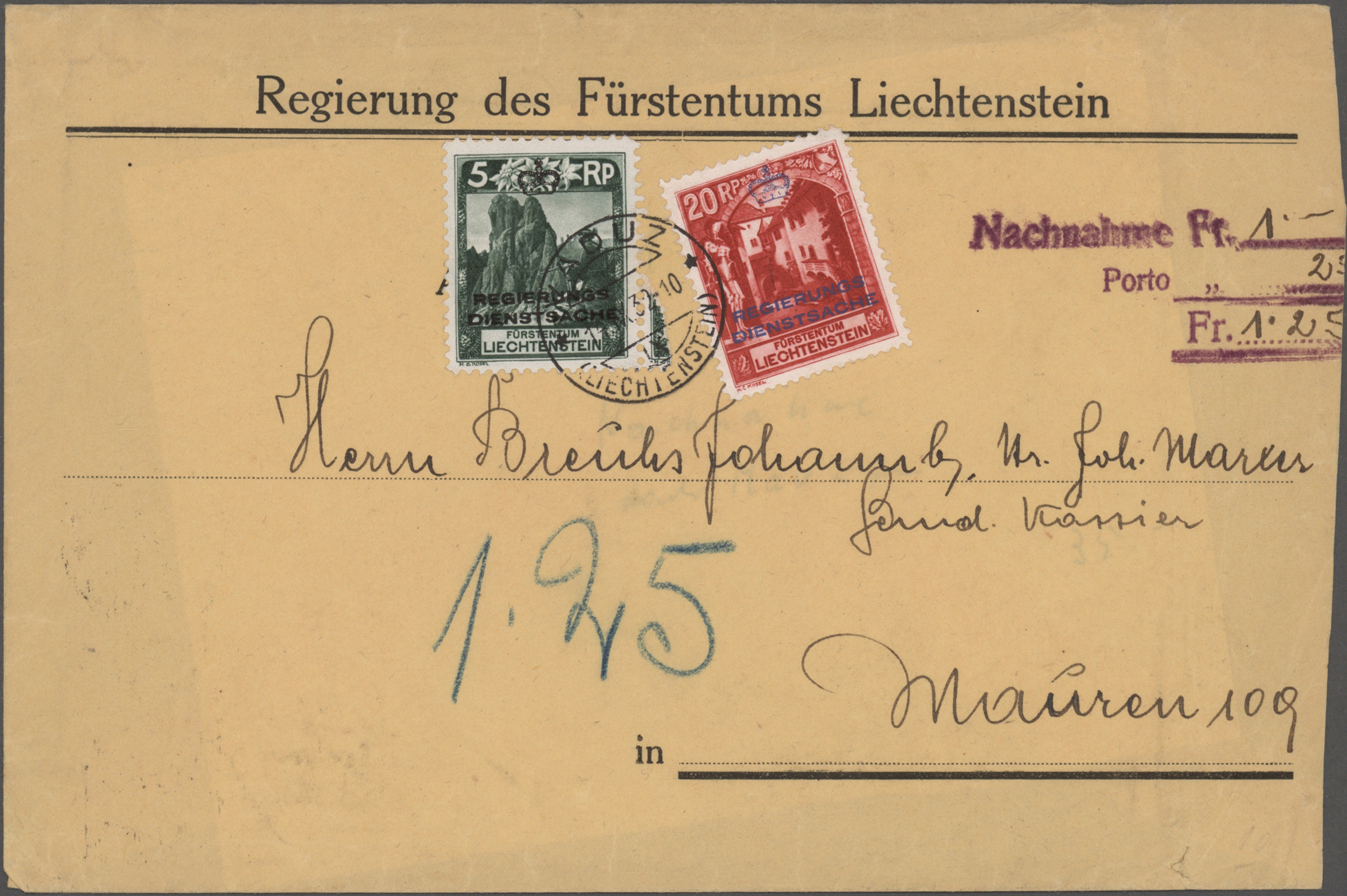 Lot 09369 - liechtenstein - dienstmarken  -  Auktionshaus Christoph Gärtner GmbH & Co. KG 56th AUCTION - Day 4