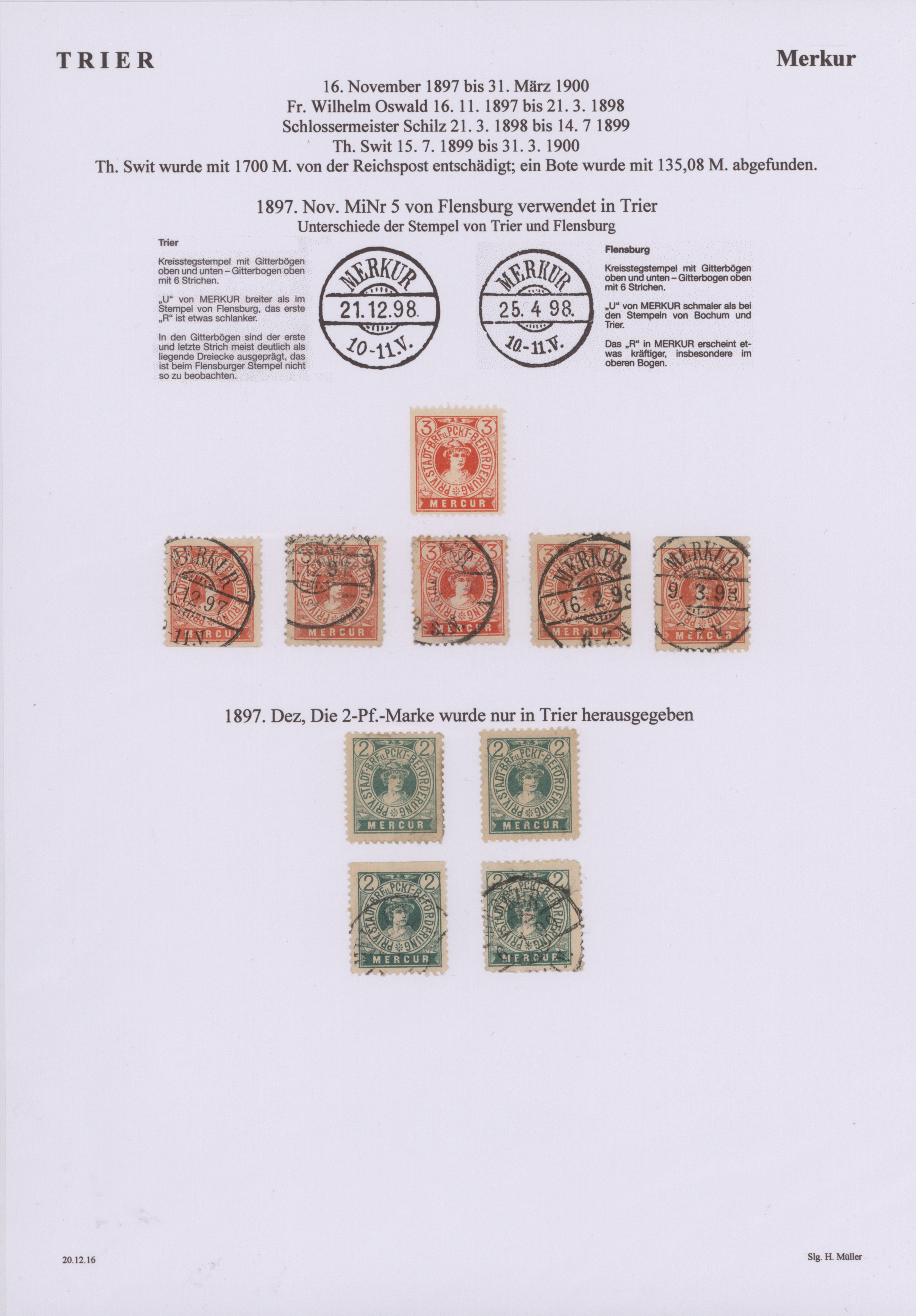 Lot 10470 - Deutsches Reich - Privatpost (Stadtpost)  -  Auktionshaus Christoph Gärtner GmbH & Co. KG 58th AUCTION - Day 3