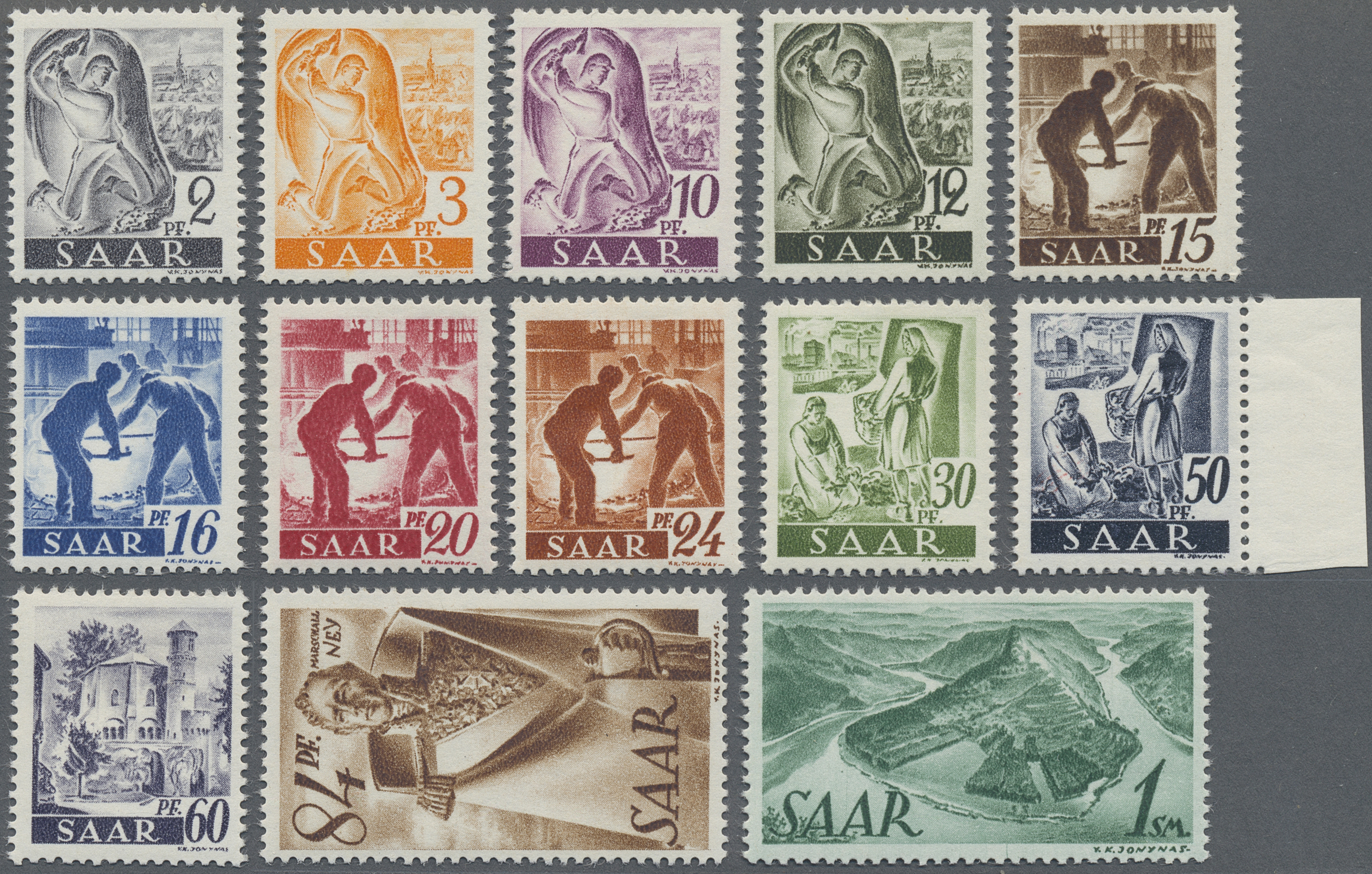 Lot 06501 - Saarland (1947/56) - Auktionshaus Christoph Gärtner GmbH & Co. KG 58th AUCTION - Day 2 Lot 06501 - Saarland (1947/56) - Auktionshaus Christoph Gärtner GmbH & Co. KG 58th AUCTION - Day 2