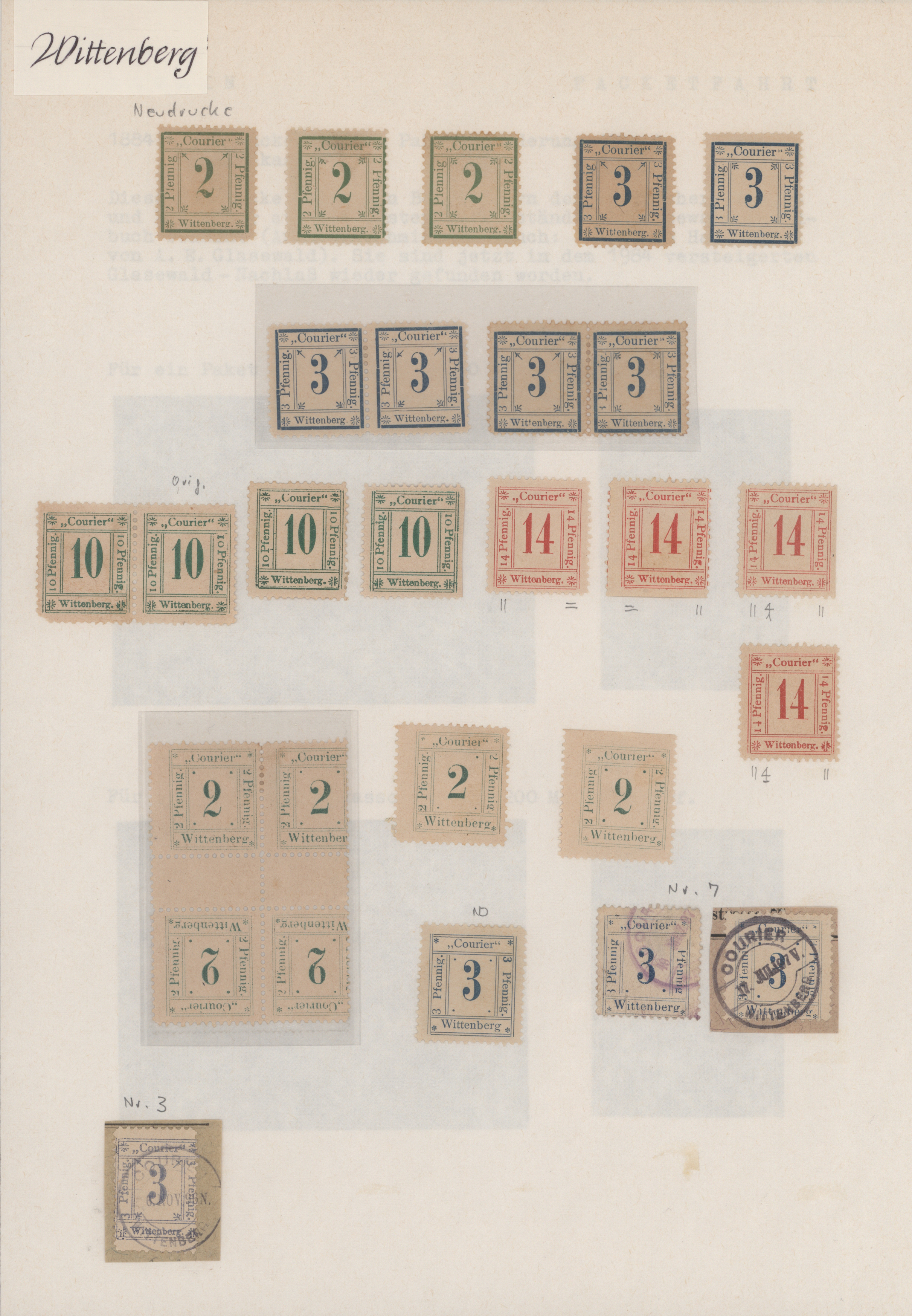 Lot 10484 - Deutsches Reich - Privatpost (Stadtpost)  -  Auktionshaus Christoph Gärtner GmbH & Co. KG 58th AUCTION - Day 3