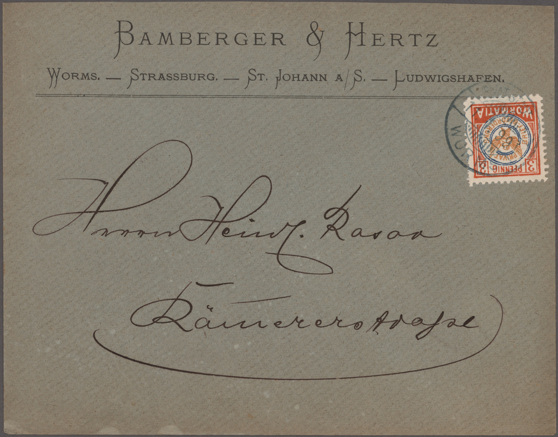 Lot 10485 - Deutsches Reich - Privatpost (Stadtpost)  -  Auktionshaus Christoph Gärtner GmbH & Co. KG 58th AUCTION - Day 3