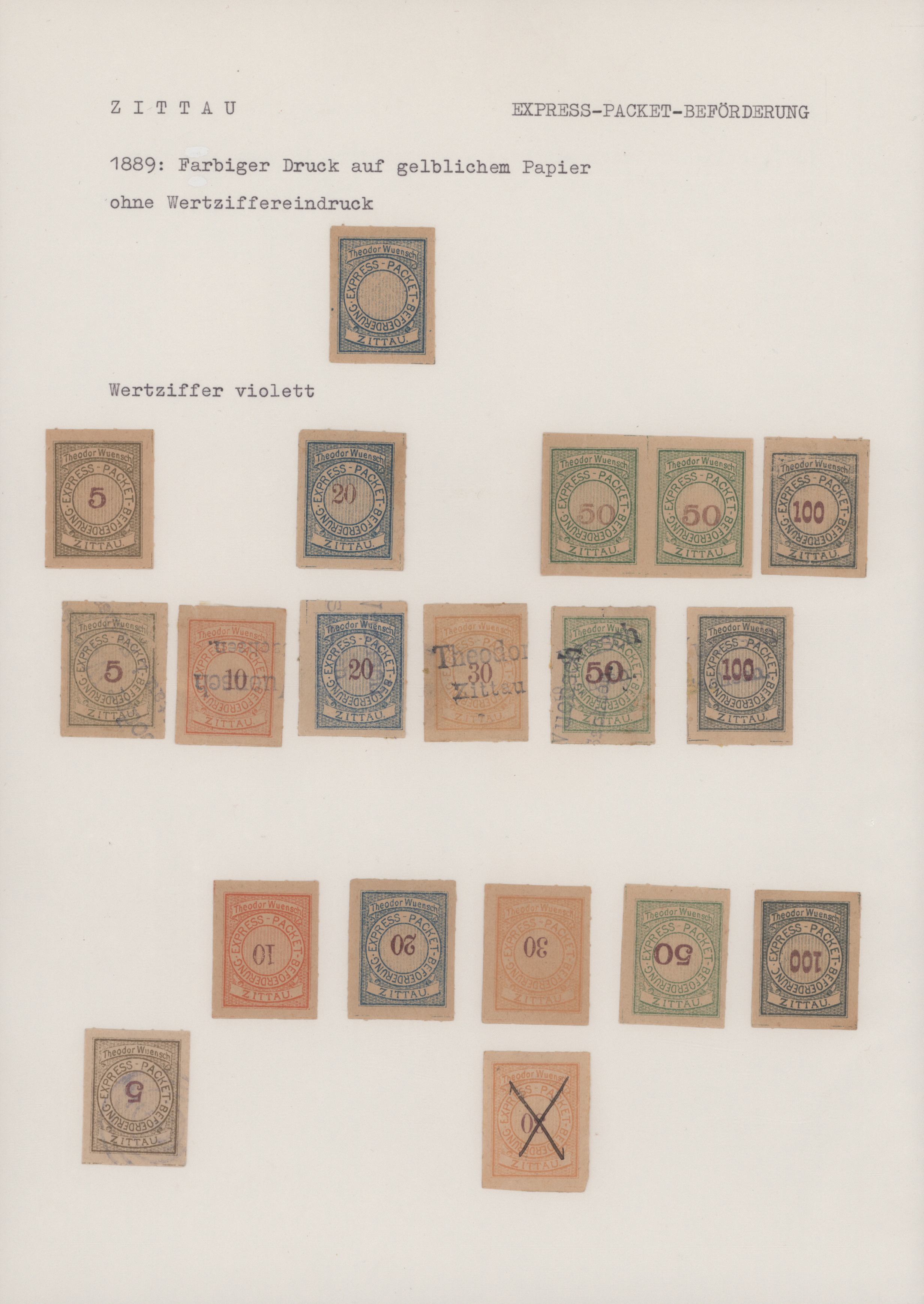 Lot 10500 - Deutsches Reich - Privatpost (Stadtpost)  -  Auktionshaus Christoph Gärtner GmbH & Co. KG 58th AUCTION - Day 3