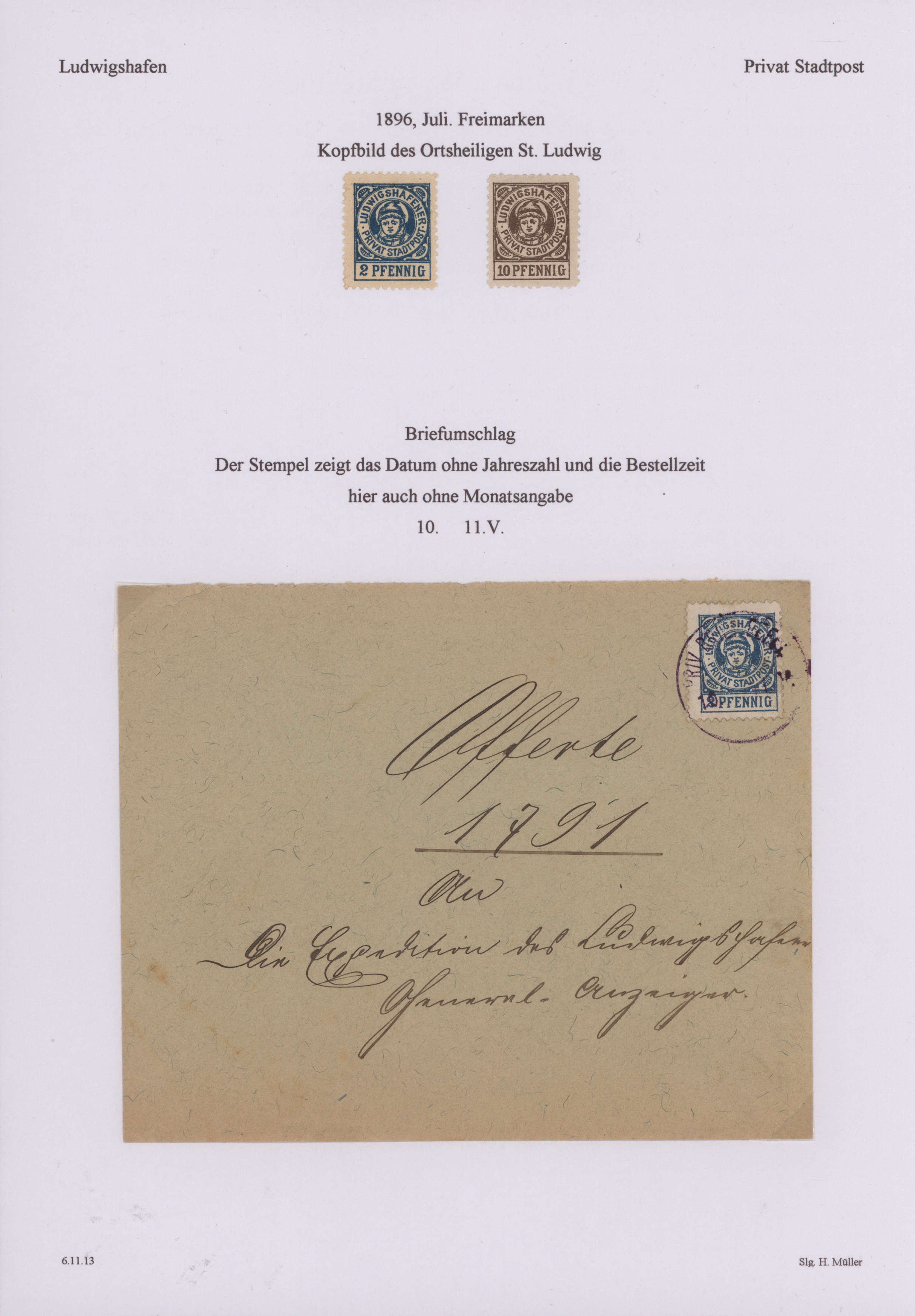 Lot 10416 - Deutsches Reich - Privatpost (Stadtpost) - Auktionshaus Christoph Gärtner GmbH & Co. KG 58th AUCTION - Day 3 Lot 10416 - Deutsches Reich - Privatpost (Stadtpost) - Auktionshaus Christoph Gärtner GmbH & Co. KG 58th AUCTION - Day 3