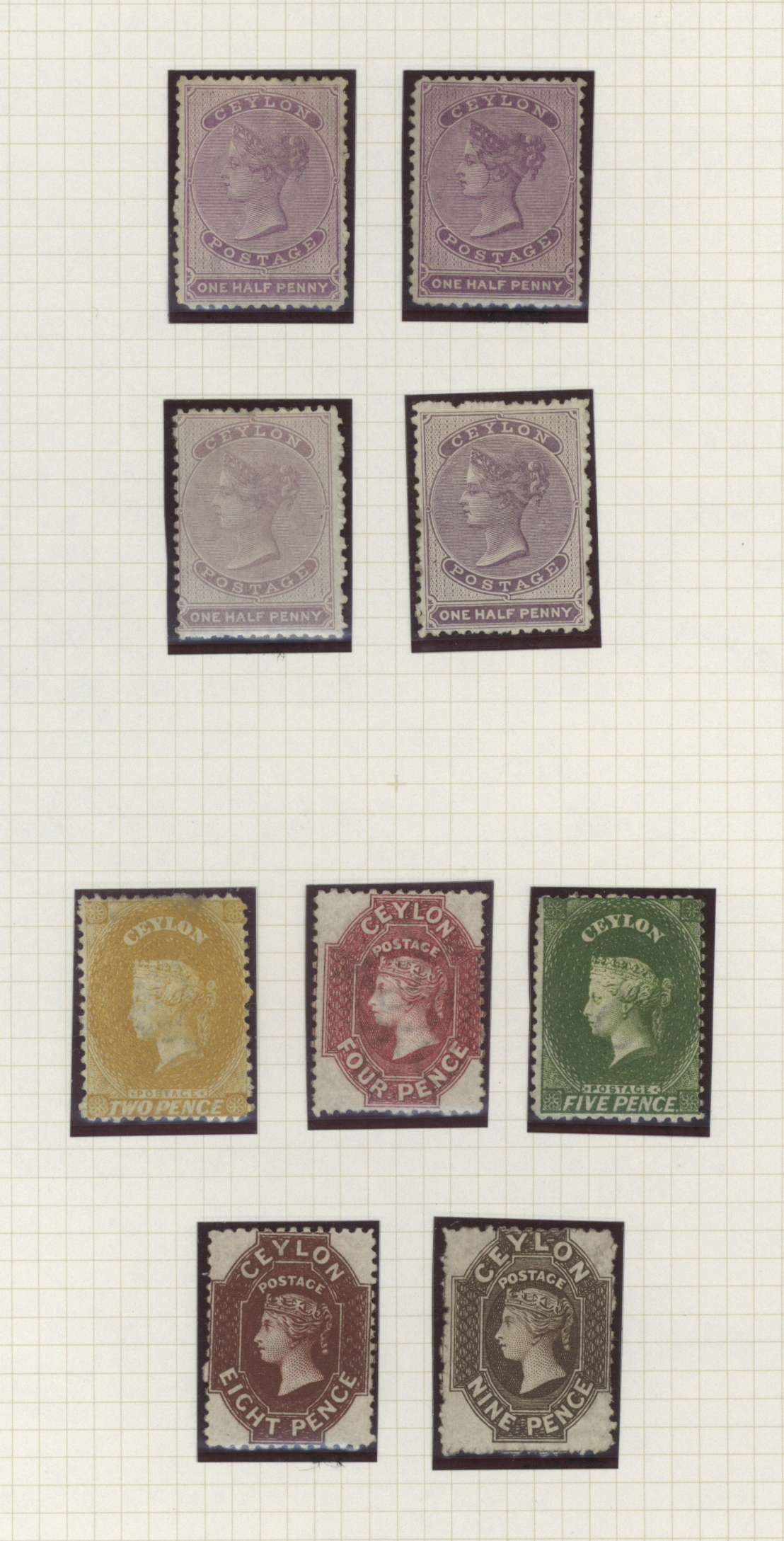 Stamp Auction - Ceylon / Sri Lanka - Sale #43 Asia, Collections ...