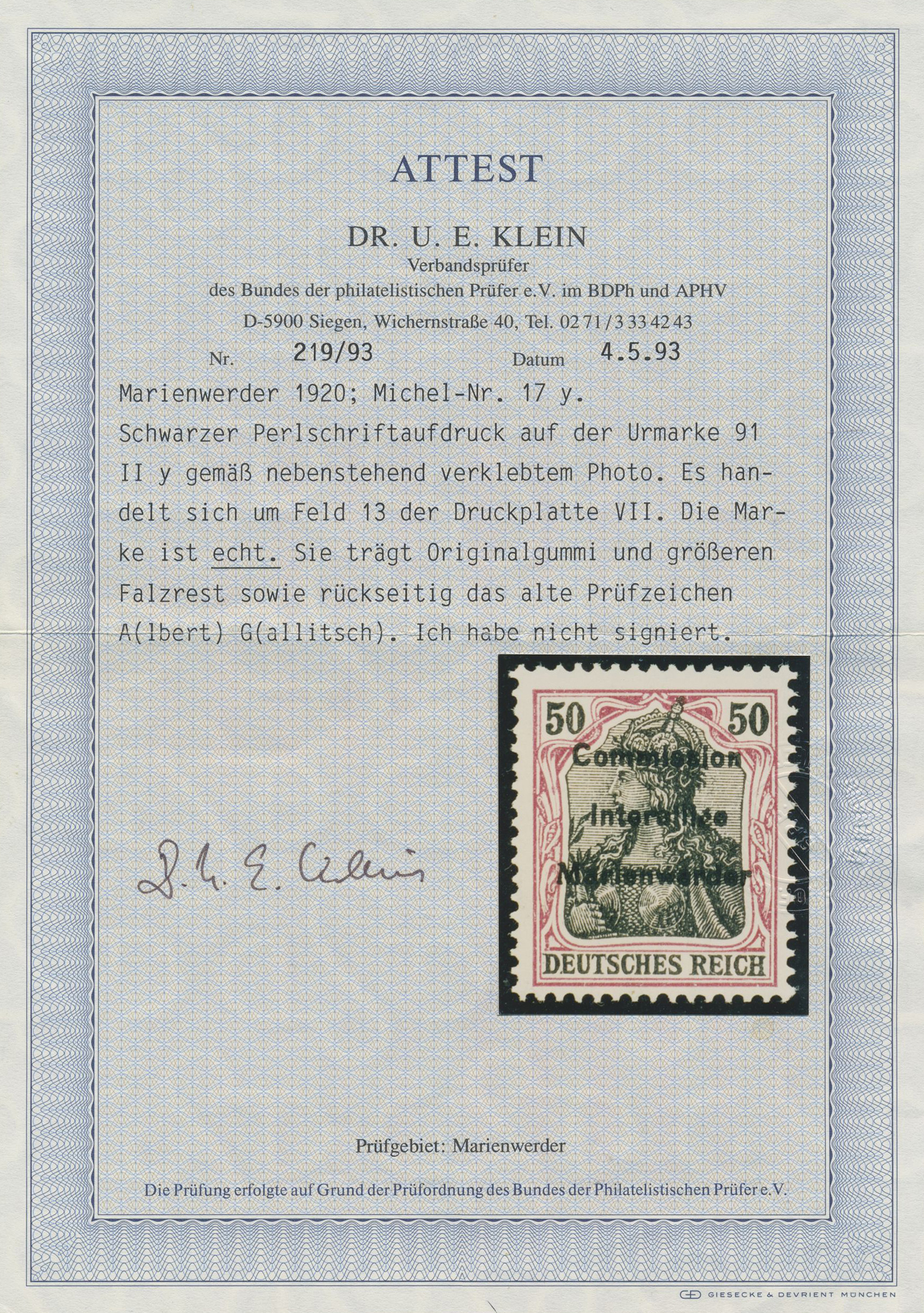 Lot 11223 - Deutsches Reich - Nebengebiete  -  Auktionshaus Christoph Gärtner GmbH & Co. KG 56th AUCTION - Day 5