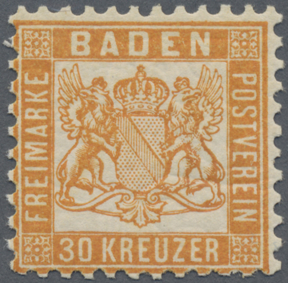 Lot 04512 - Baden - Marken und Briefe - Auktionshaus Christoph Gärtner GmbH & Co. KG 57th AUCTION - Day 3 Lot 04512 - Baden - Marken und Briefe - Auktionshaus Christoph Gärtner GmbH & Co. KG 57th AUCTION - Day 3