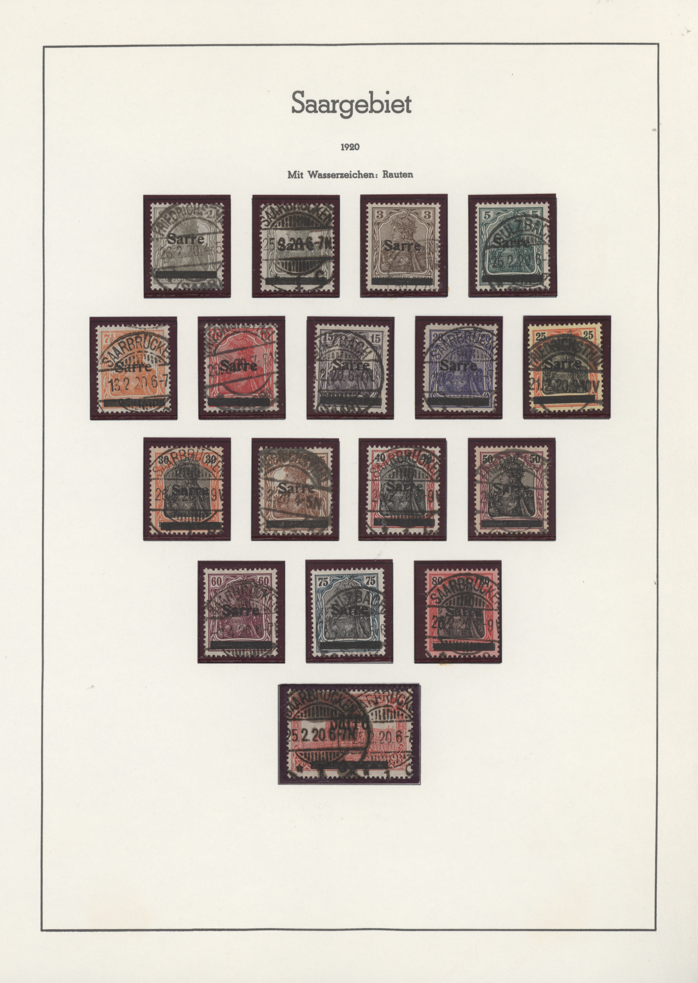 Lot 14511 - Deutsche Abstimmungsgebiete: Saargebiet  -  Auktionshaus Christoph Gärtner GmbH & Co. KG 58th AUCTION - Day 5