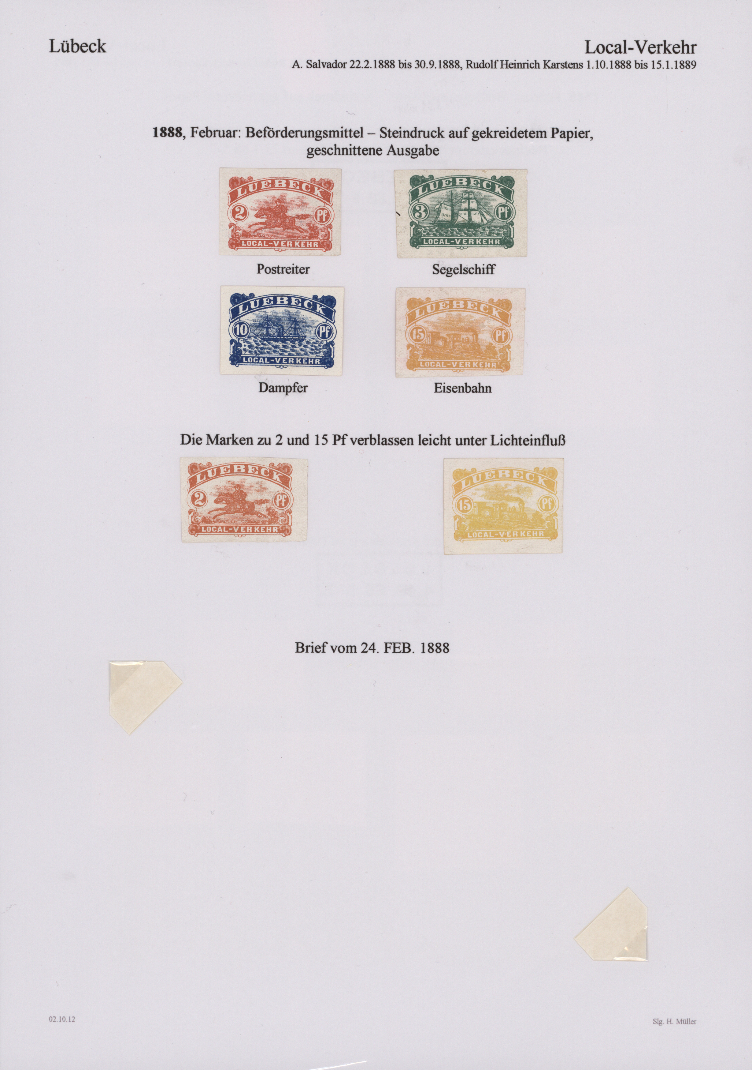 Lot 10420 - Deutsches Reich - Privatpost (Stadtpost) - Auktionshaus Christoph Gärtner GmbH & Co. KG 58th AUCTION - Day 3 Lot 10420 - Deutsches Reich - Privatpost (Stadtpost) - Auktionshaus Christoph Gärtner GmbH & Co. KG 58th AUCTION - Day 3