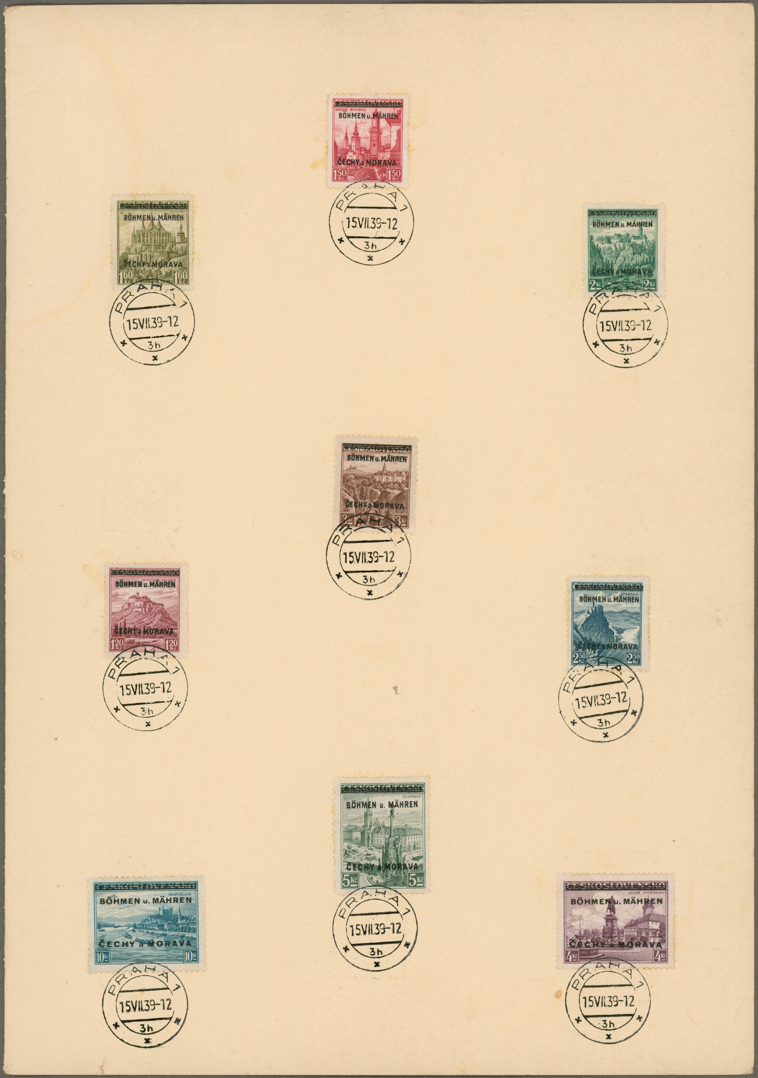 Lot 14588 - Dt. Besetzung II WK - Böhmen und Mähren - Auktionshaus Christoph Gärtner GmbH & Co. KG 58th AUCTION - Day 5 Lot 14588 - Dt. Besetzung II WK - Böhmen und Mähren - Auktionshaus Christoph Gärtner GmbH & Co. KG 58th AUCTION - Day 5