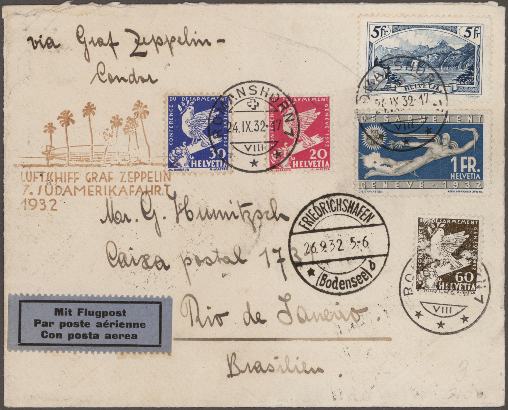 Lot 02312 - zeppelinpost europa - Auktionshaus Christoph Gärtner GmbH & Co. KG 58th AUCTION - Day 2 Lot 02312 - zeppelinpost europa - Auktionshaus Christoph Gärtner GmbH & Co. KG 58th AUCTION - Day 2