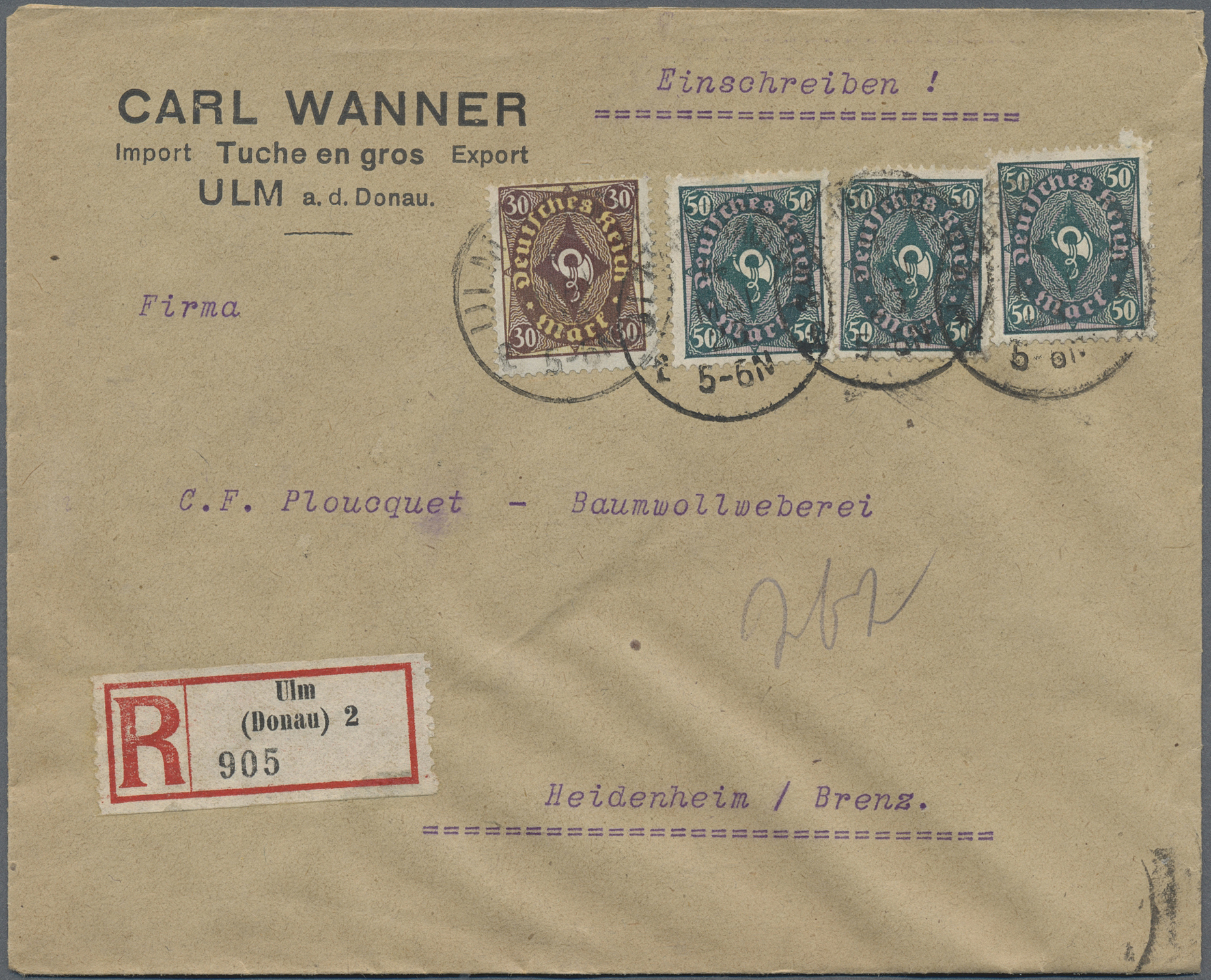 Stamp Auction Deutsches Reich Inflation Auction 40