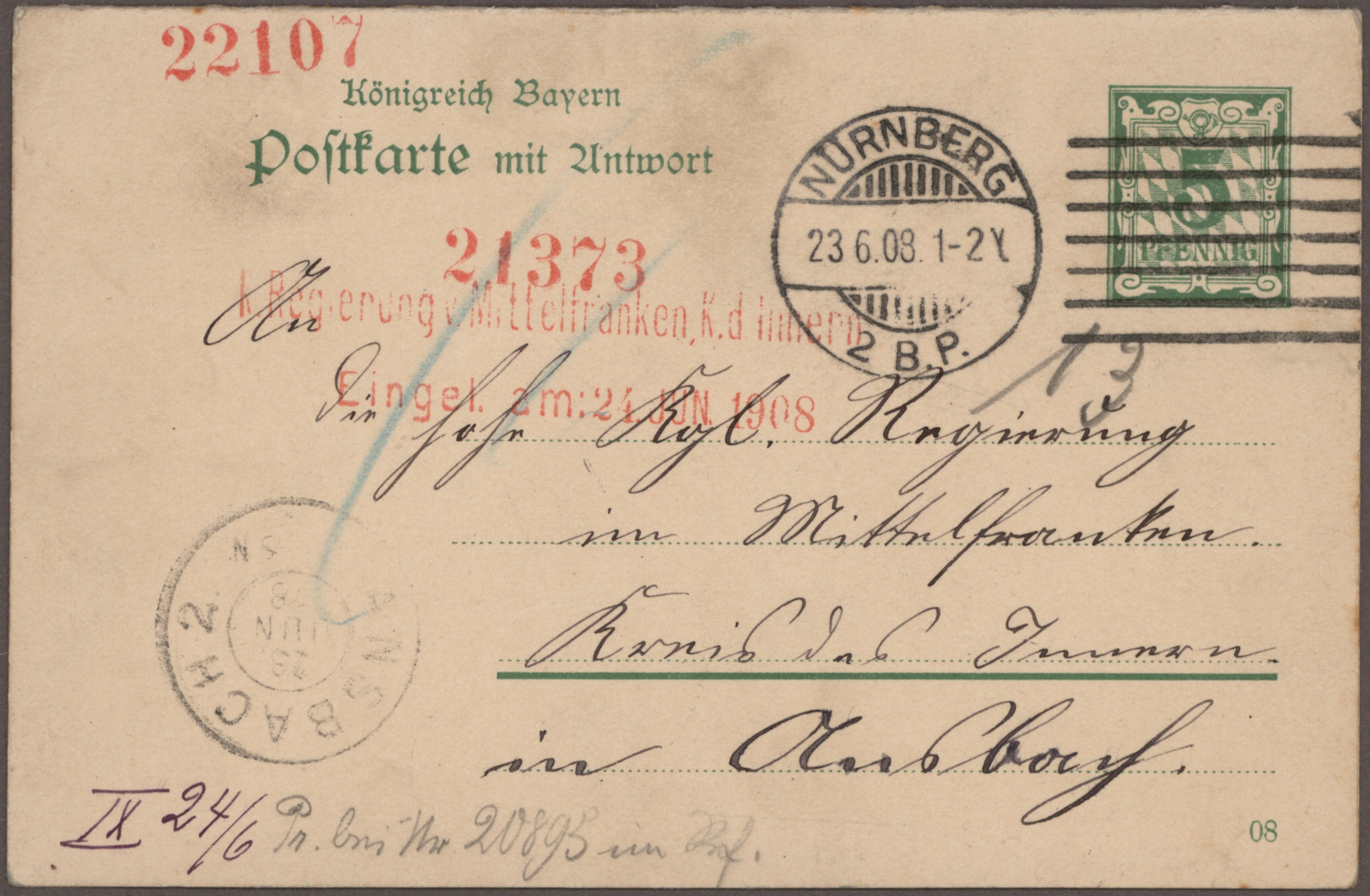 Lot 16761 - Bayern - Marken und Briefe  -  Auktionshaus Christoph Gärtner GmbH & Co. KG 52nd Auction - Day 6