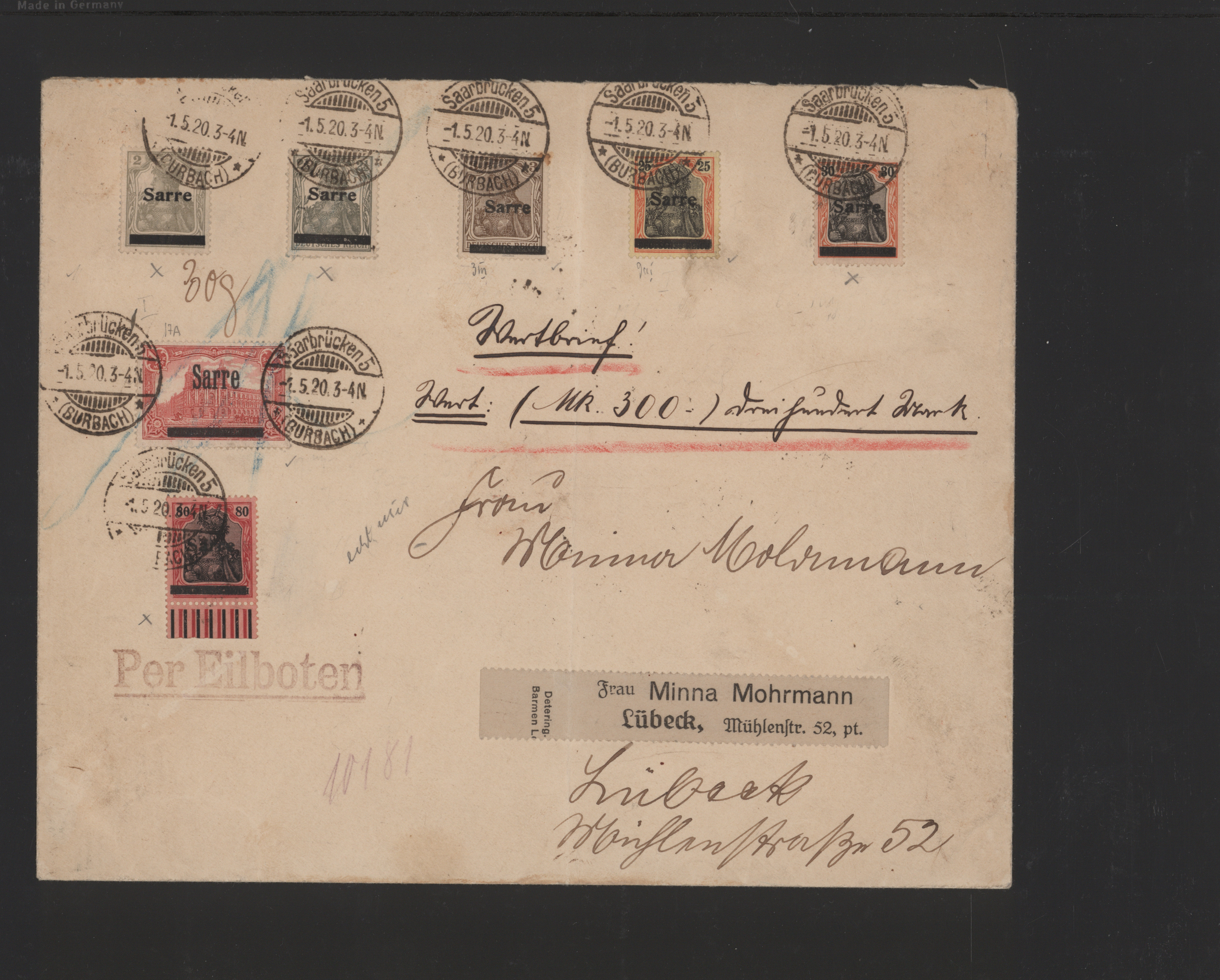 Lot 11035 - Deutsche Abstimmungsgebiete: Saargebiet - Auktionshaus Christoph Gärtner GmbH & Co. KG 57th AUCTION - Day 5 Lot 11035 - Deutsche Abstimmungsgebiete: Saargebiet - Auktionshaus Christoph Gärtner GmbH & Co. KG 57th AUCTION - Day 5