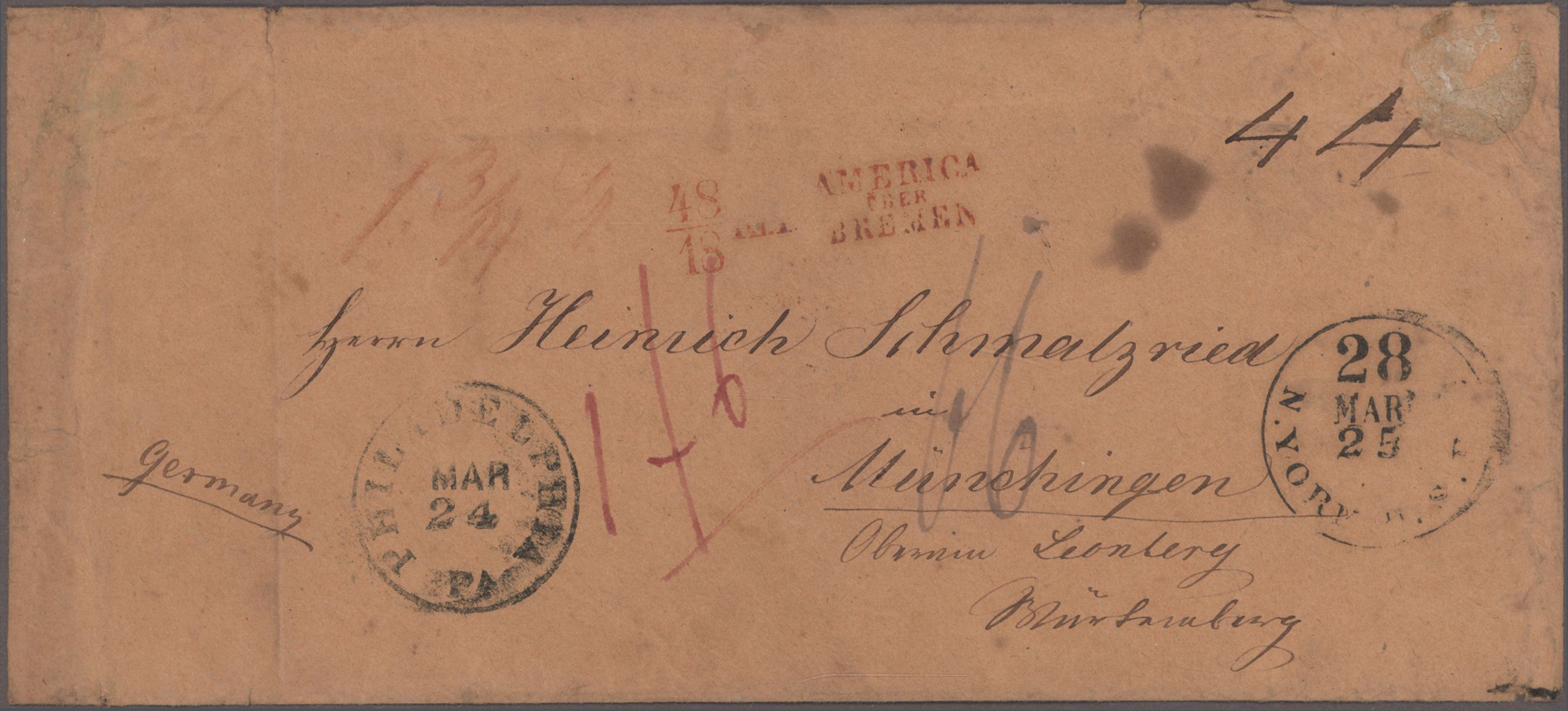 Lot 04562 - Bremen - Vorphila | Markenlose Briefe - Auktionshaus Christoph Gärtner GmbH & Co. KG 56th AUCTION - Day 3 Lot 04562 - Bremen - Vorphila | Markenlose Briefe - Auktionshaus Christoph Gärtner GmbH & Co. KG 56th AUCTION - Day 3