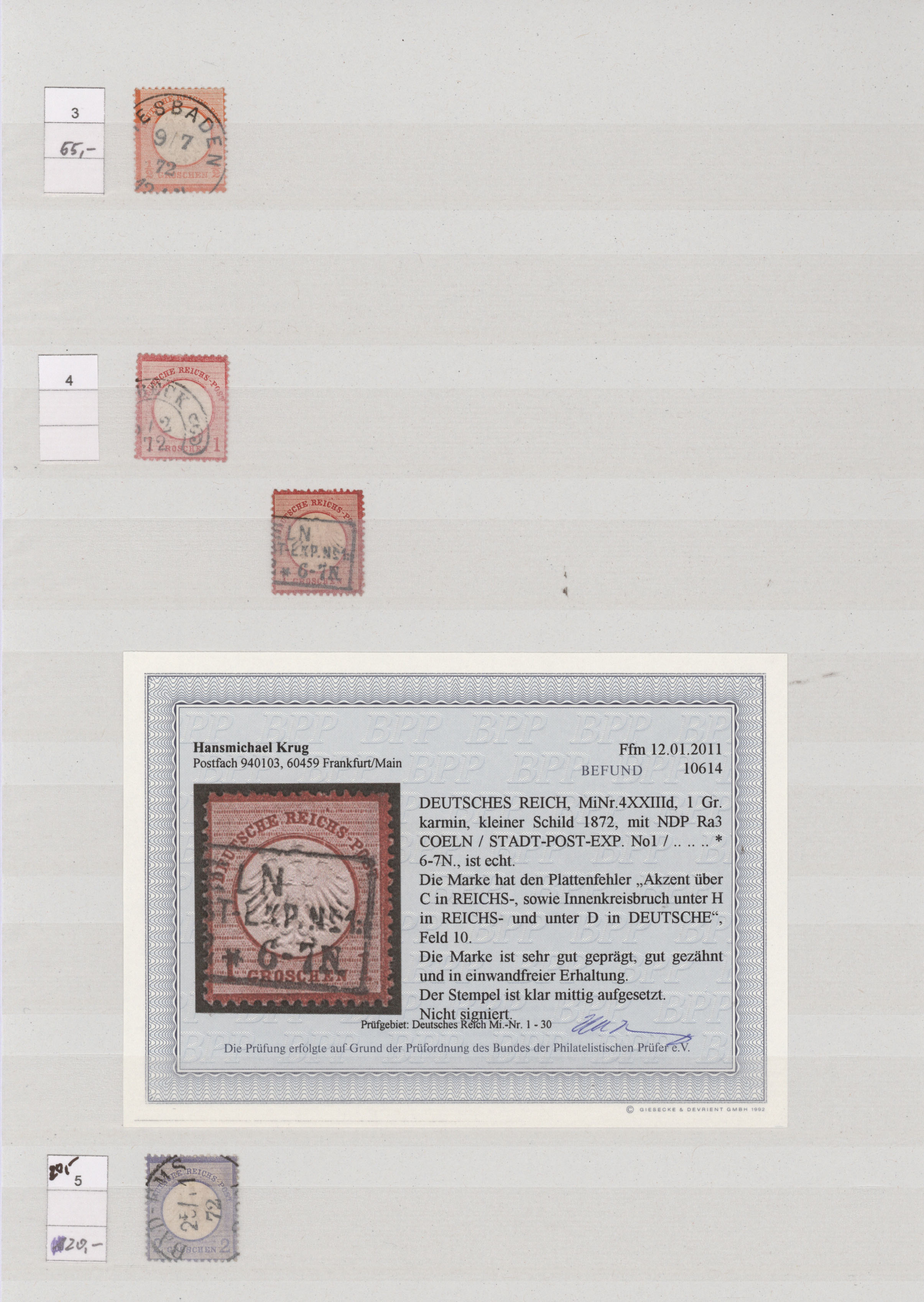 Lot 10606 - Deutsches Reich - Brustschild  -  Auktionshaus Christoph Gärtner GmbH & Co. KG 57th AUCTION - Day 5