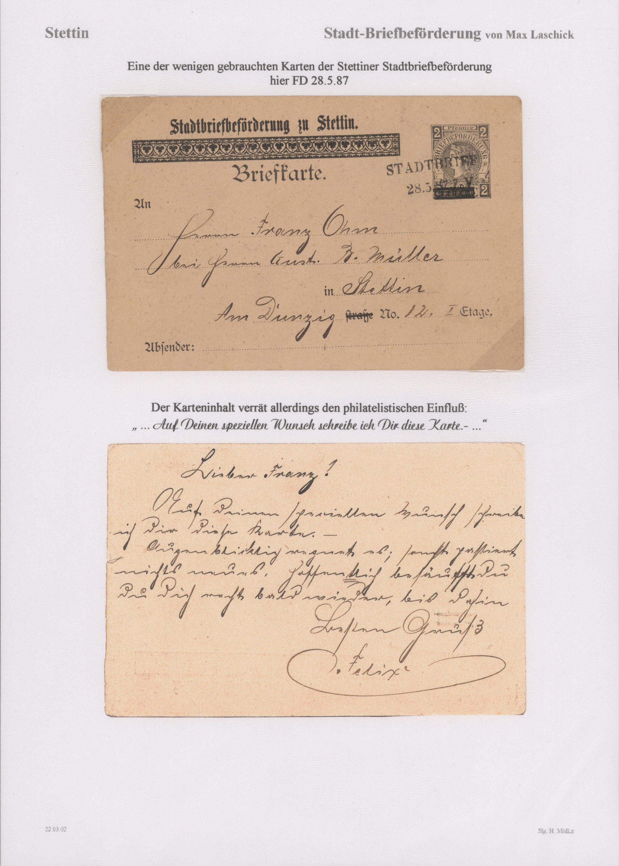 Lot 10466 - Deutsches Reich - Privatpost (Stadtpost)  -  Auktionshaus Christoph Gärtner GmbH & Co. KG 58th AUCTION - Day 3