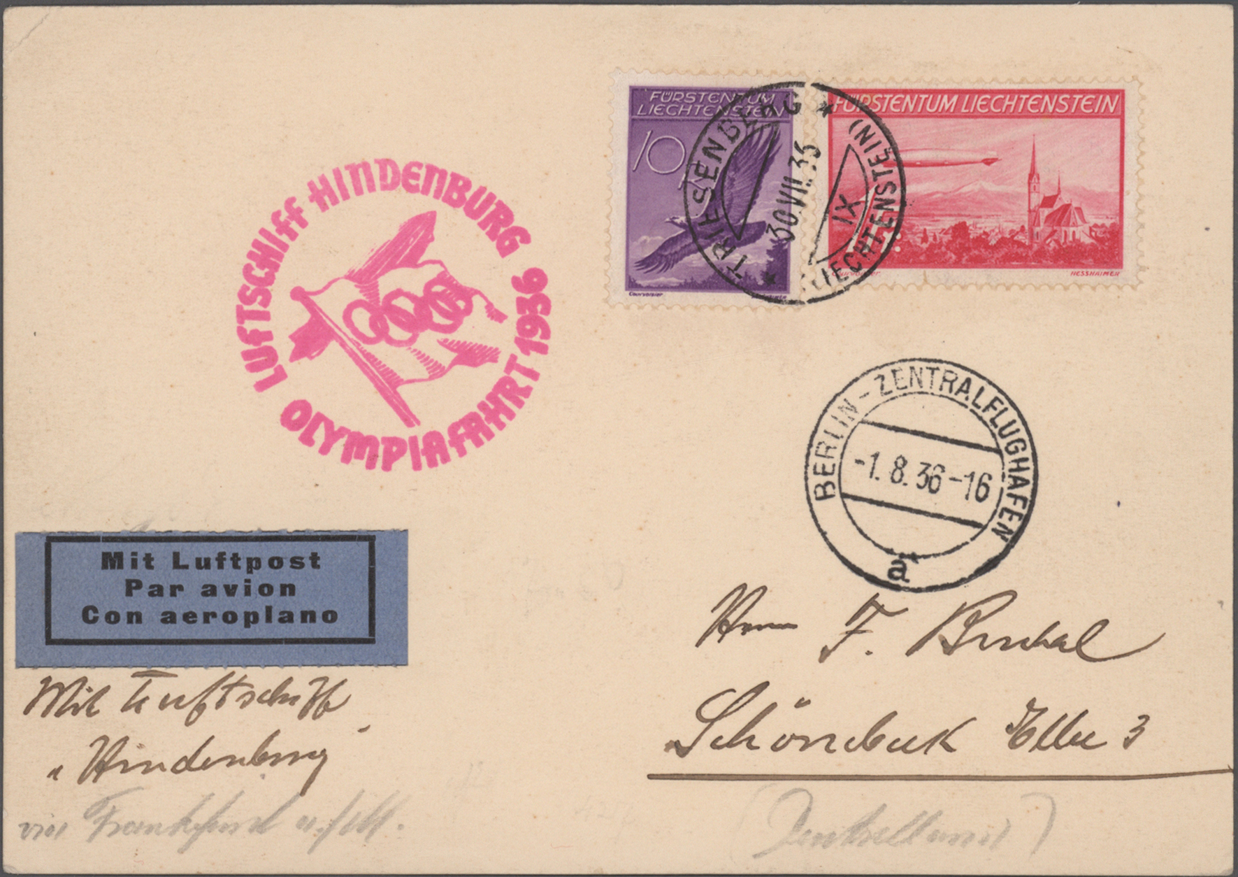 Lot 08043 - zeppelinpost deutschland  -  Auktionshaus Christoph Gärtner GmbH & Co. KG 56th AUCTION - Day 4
