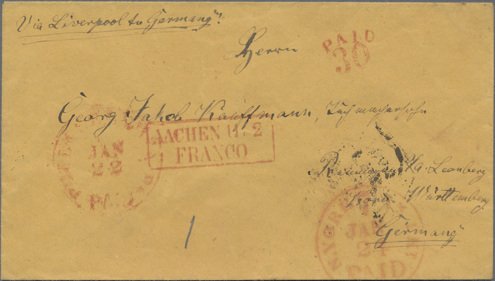 Lot 04446 - Preußen - Transitstempel - Auktionshaus Christoph Gärtner GmbH & Co. KG 58th AUCTION - Day 2 Lot 04446 - Preußen - Transitstempel - Auktionshaus Christoph Gärtner GmbH & Co. KG 58th AUCTION - Day 2