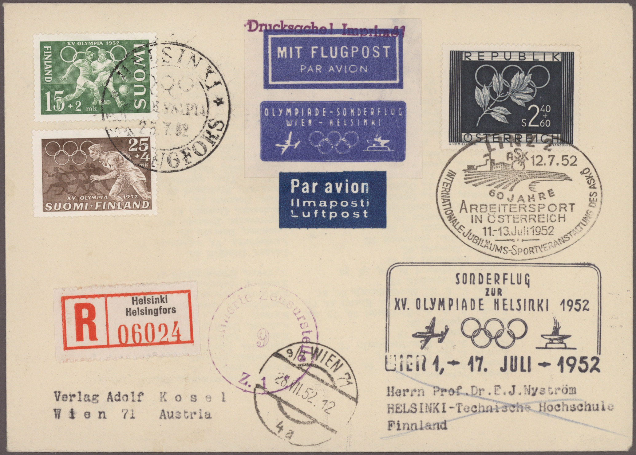 Lot 12564 - österreich - flugpost - Auktionshaus Christoph Gärtner GmbH & Co. KG 58th AUCTION - Day 4 Lot 12564 - österreich - flugpost - Auktionshaus Christoph Gärtner GmbH & Co. KG 58th AUCTION - Day 4
