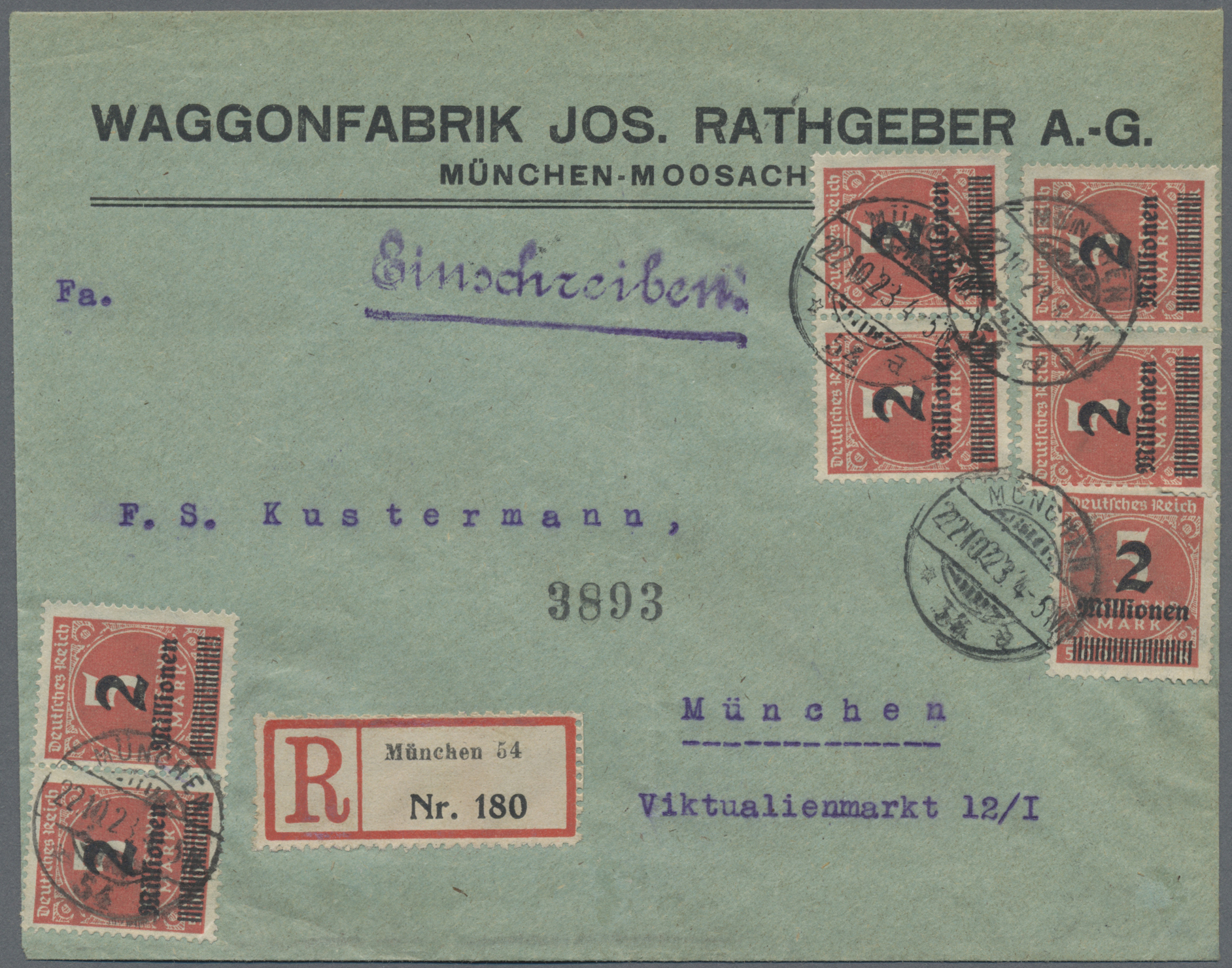 Lot 36622 - Deutsches Reich - Inflation  -  Auktionshaus Christoph Gärtner GmbH & Co. KG Sale #44 Collections Germany